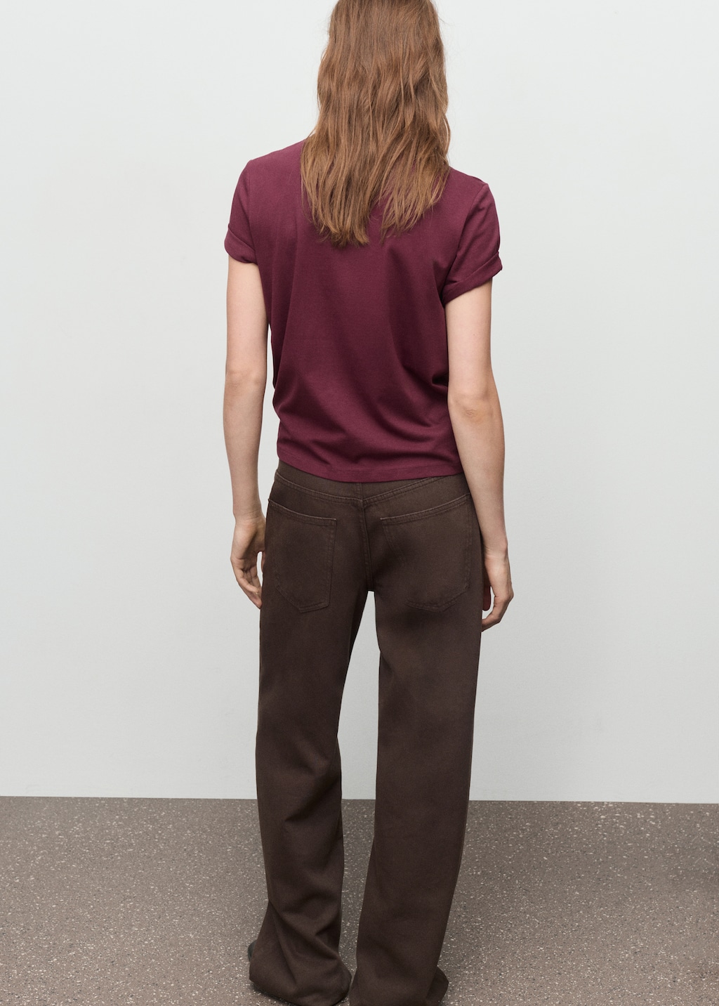 Floral-embroidered cotton t-shirt