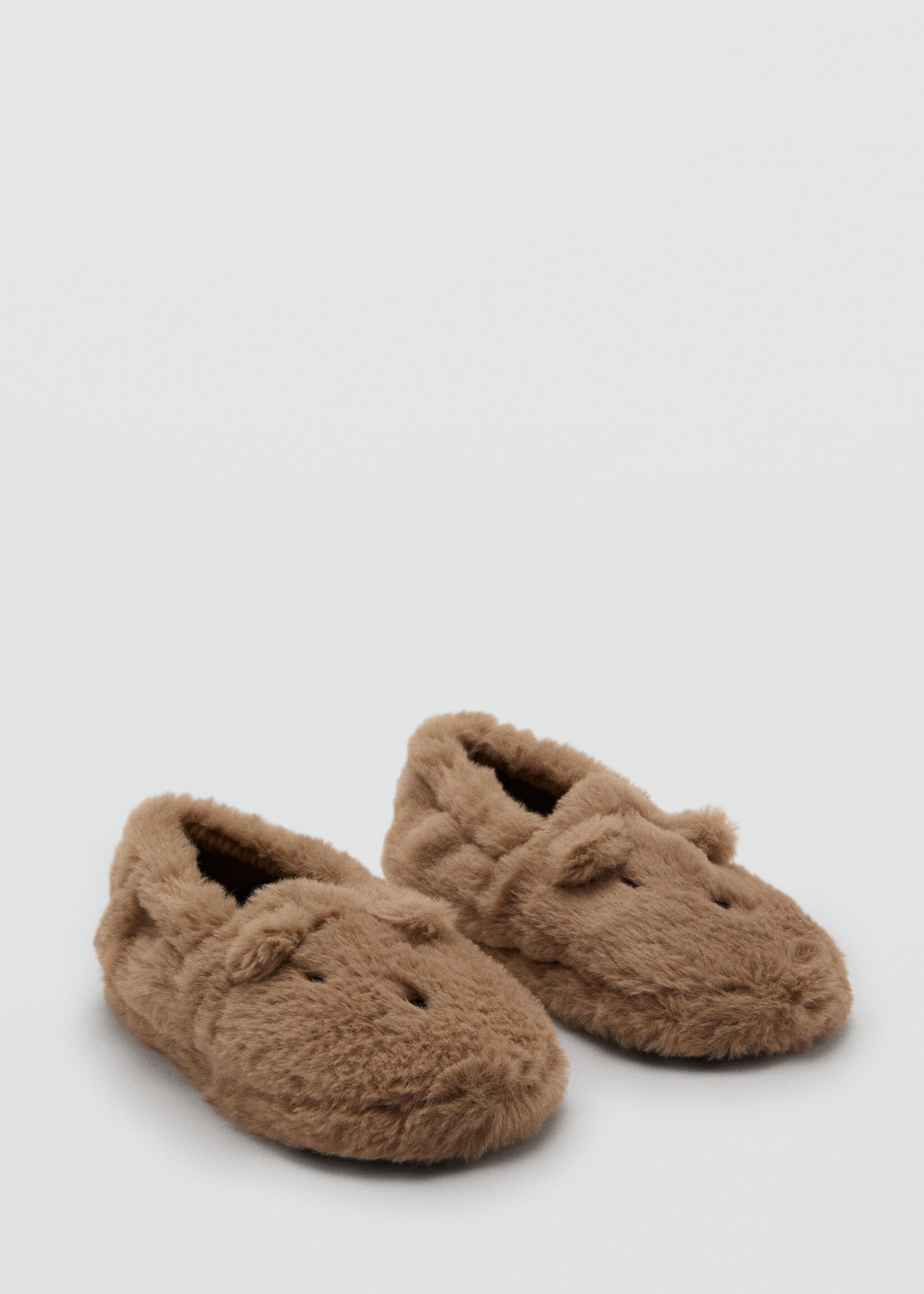 Bear slippers - Medium plane, Brown. Ref: 17019103-00.