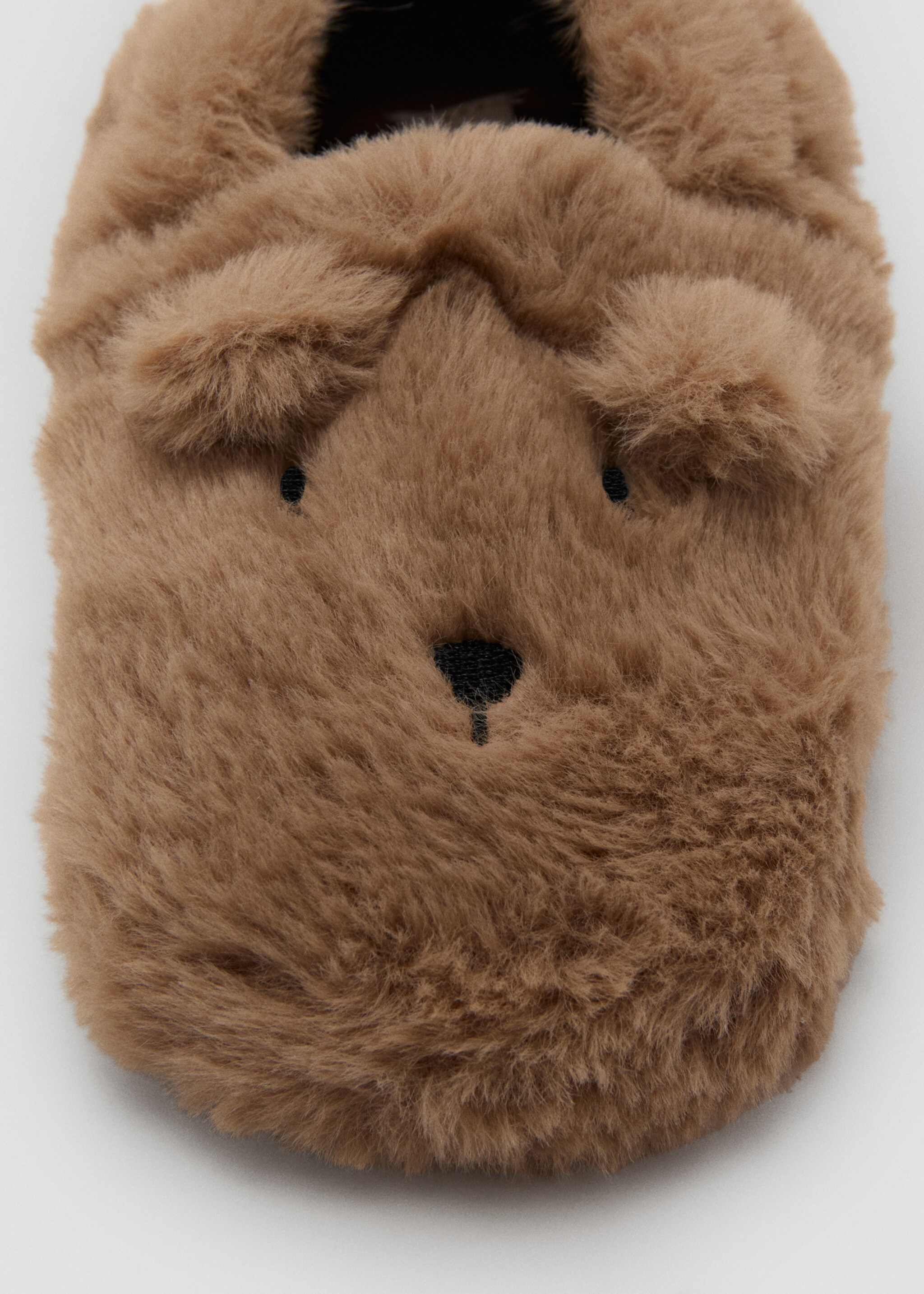 Bear slippers - Details of the article 1, Brown. Ref: 17019103-00.