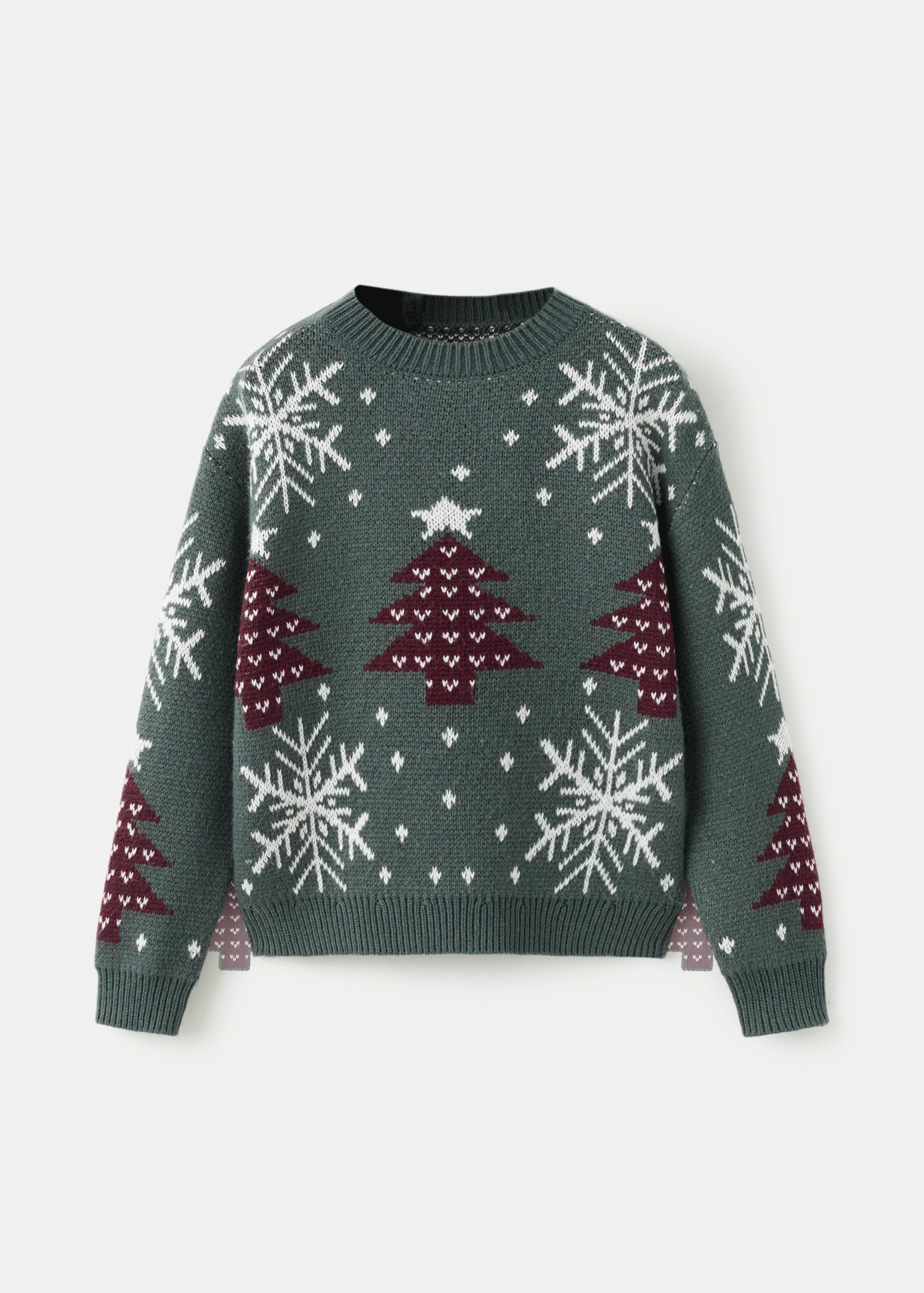 Christmas-print knitted sweater - Details of the article 9