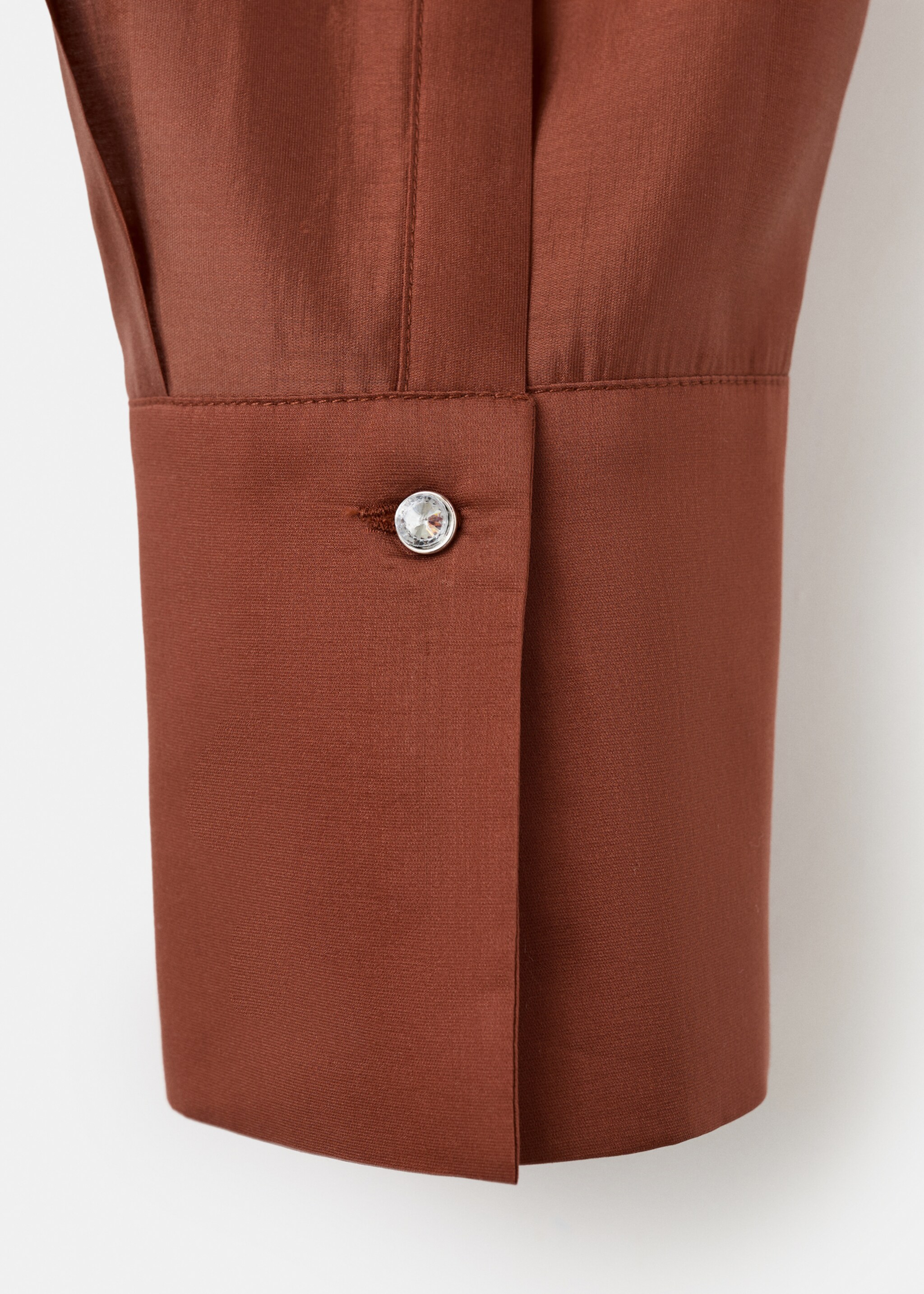 Camisa lyocell strass - Detalle del artículo 0, Rojo anaranjado. Ref: 17019108-00.