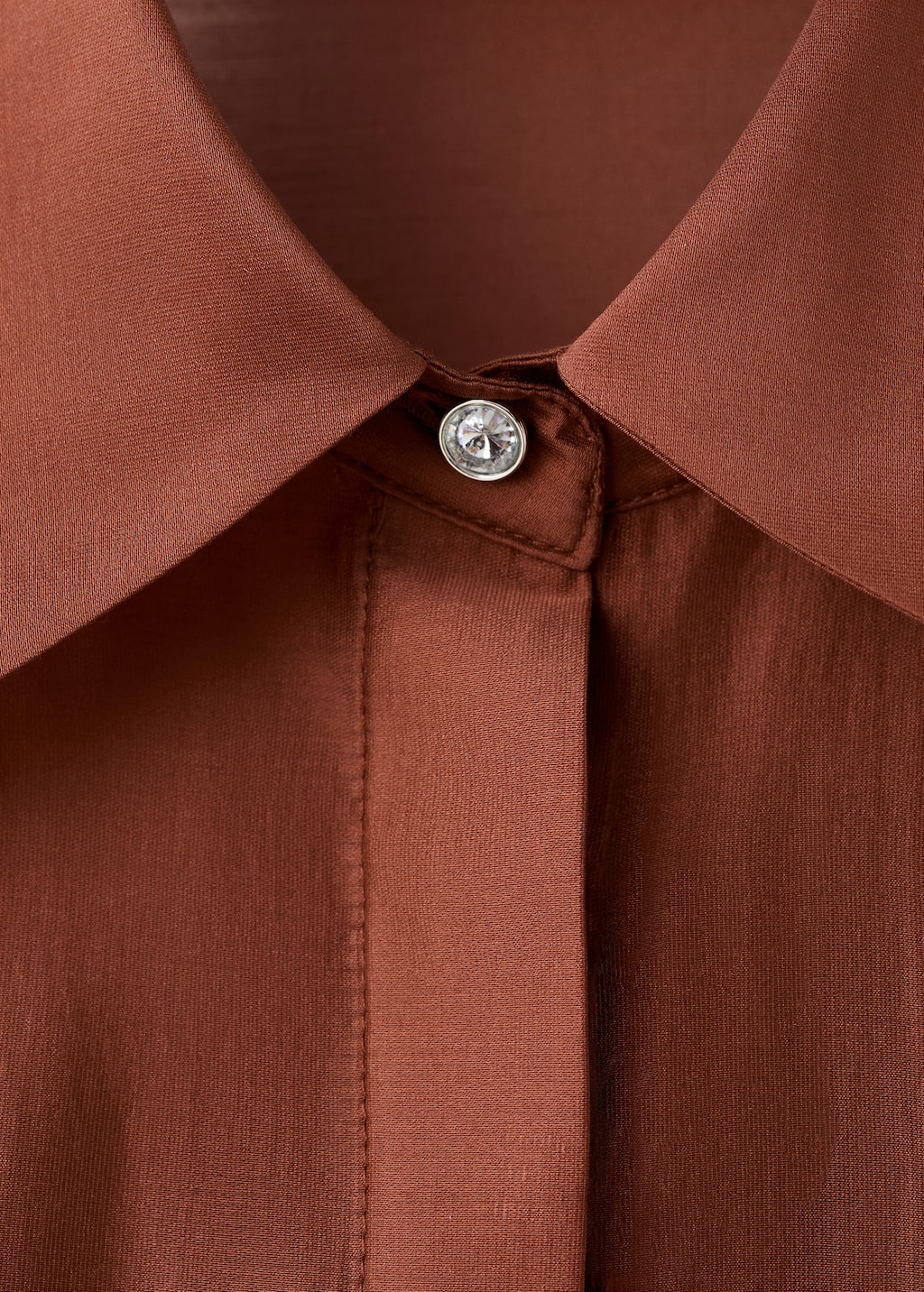 Lyocell shirt with rhinestones