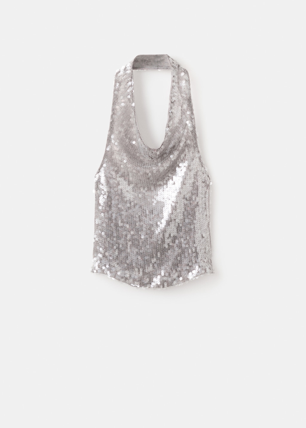 Sequin top with cowl neckline
