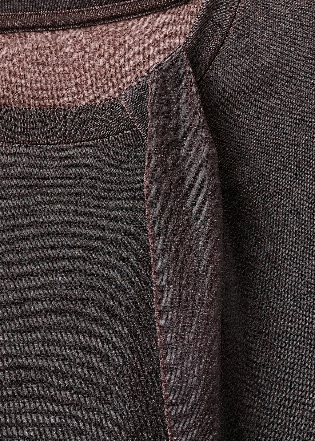 Lurex t-shirt with gathered detail