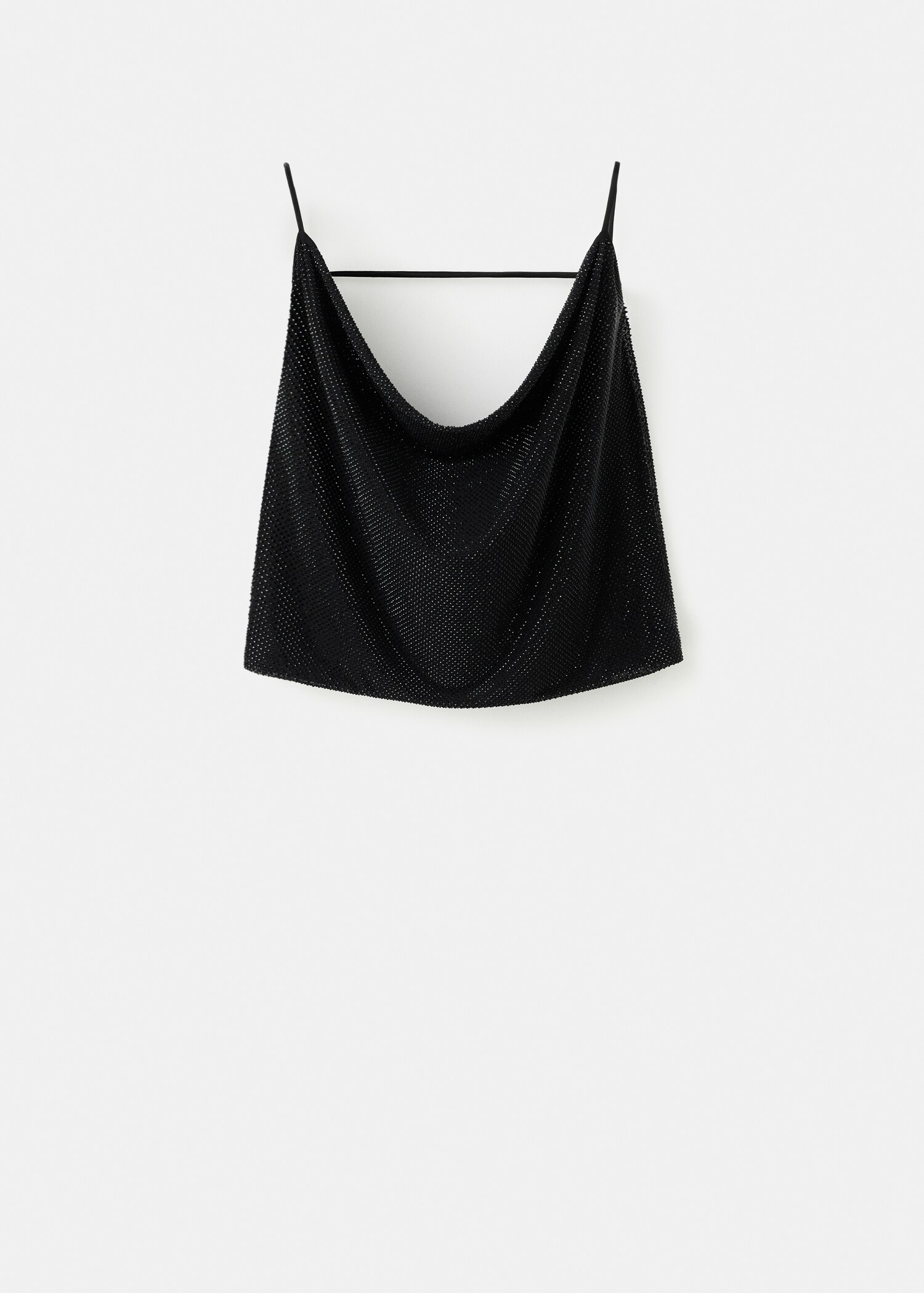 Top à encolure drapé avec strass - Article sans modèle