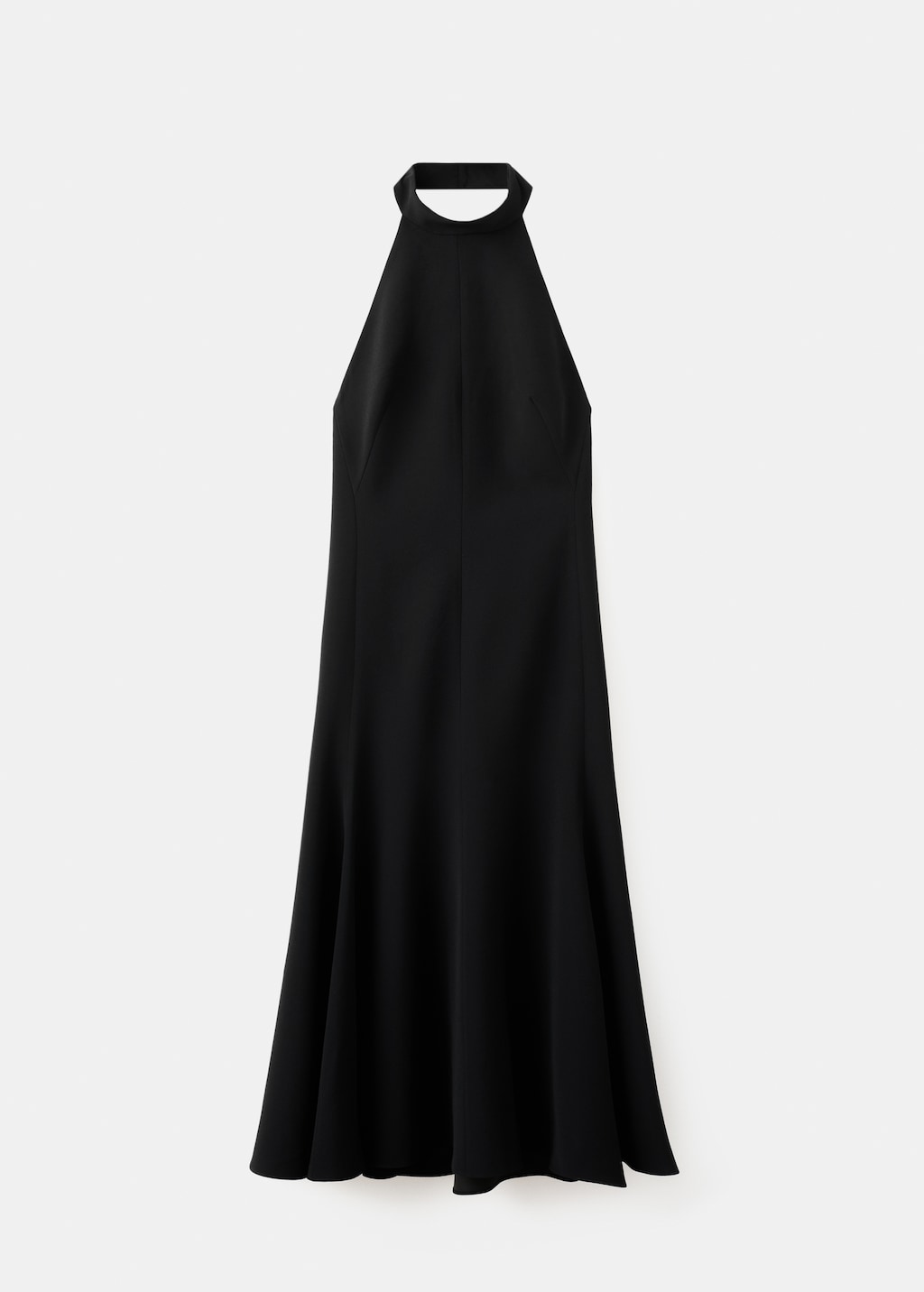 Halter-neck dress with open back