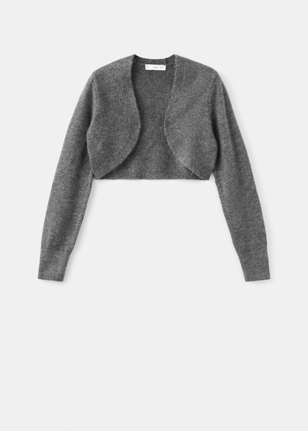 Lurex cropped cardigan