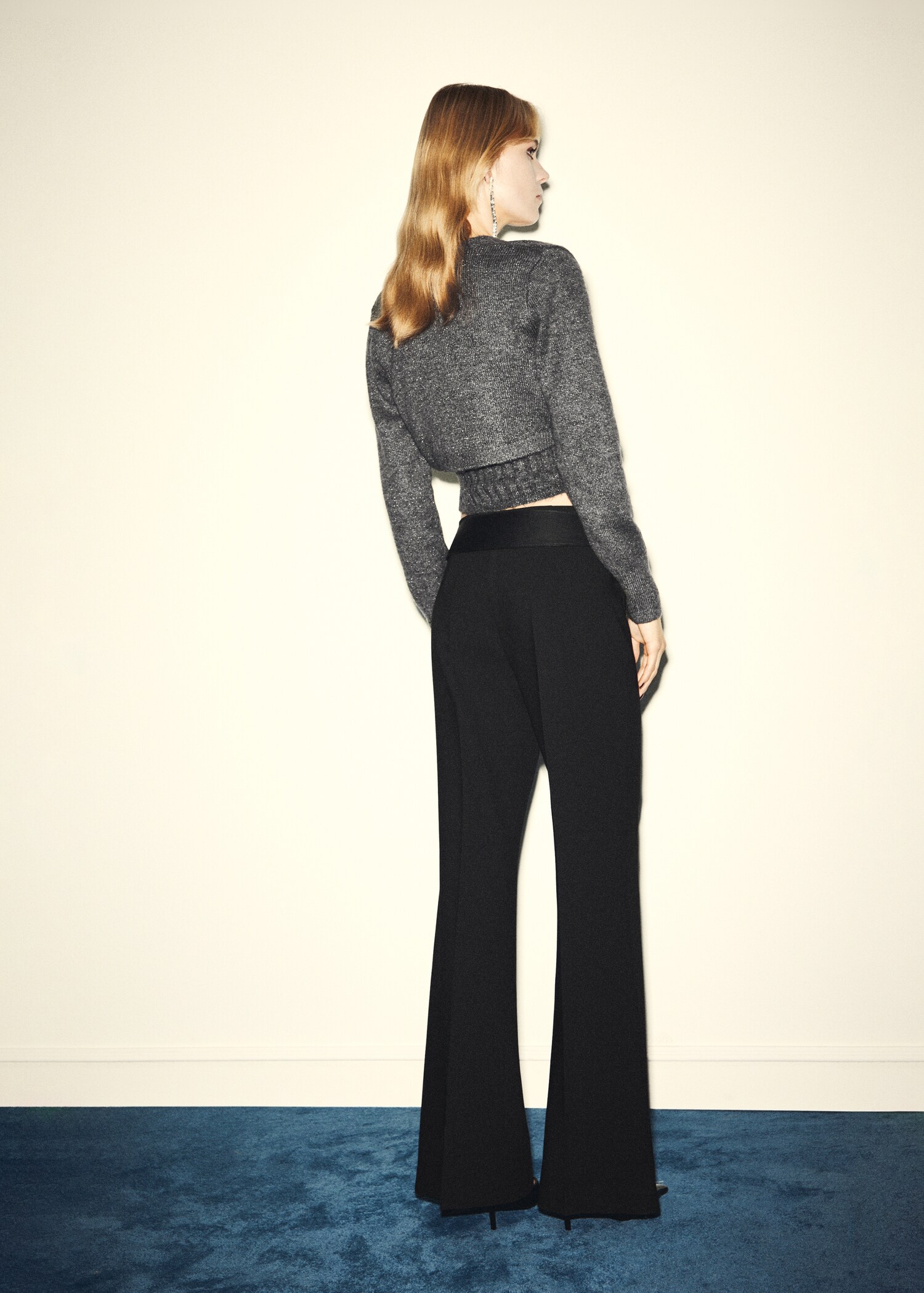 Lurex cropped cardigan - Reverse of the article