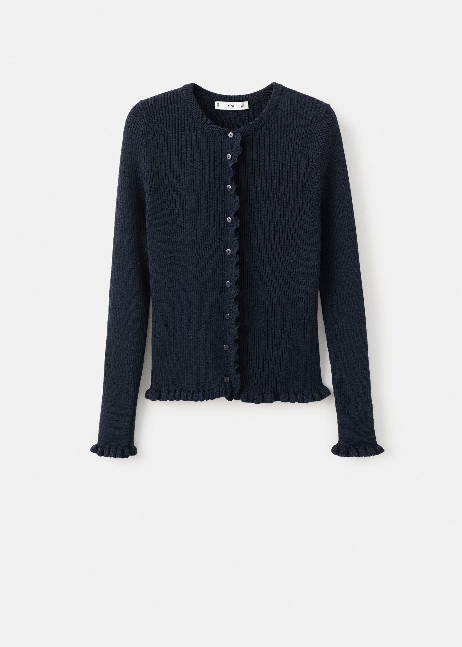 Scalloped edges cardigan - Article without model