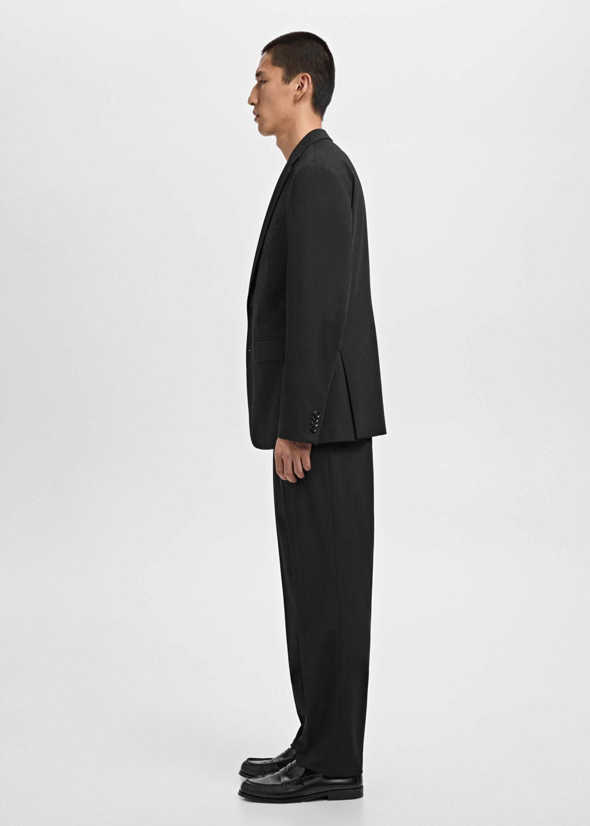 Pantalón traje London regular fit - Detalle del artículo 2, Negro. Ref: 17019607-00.