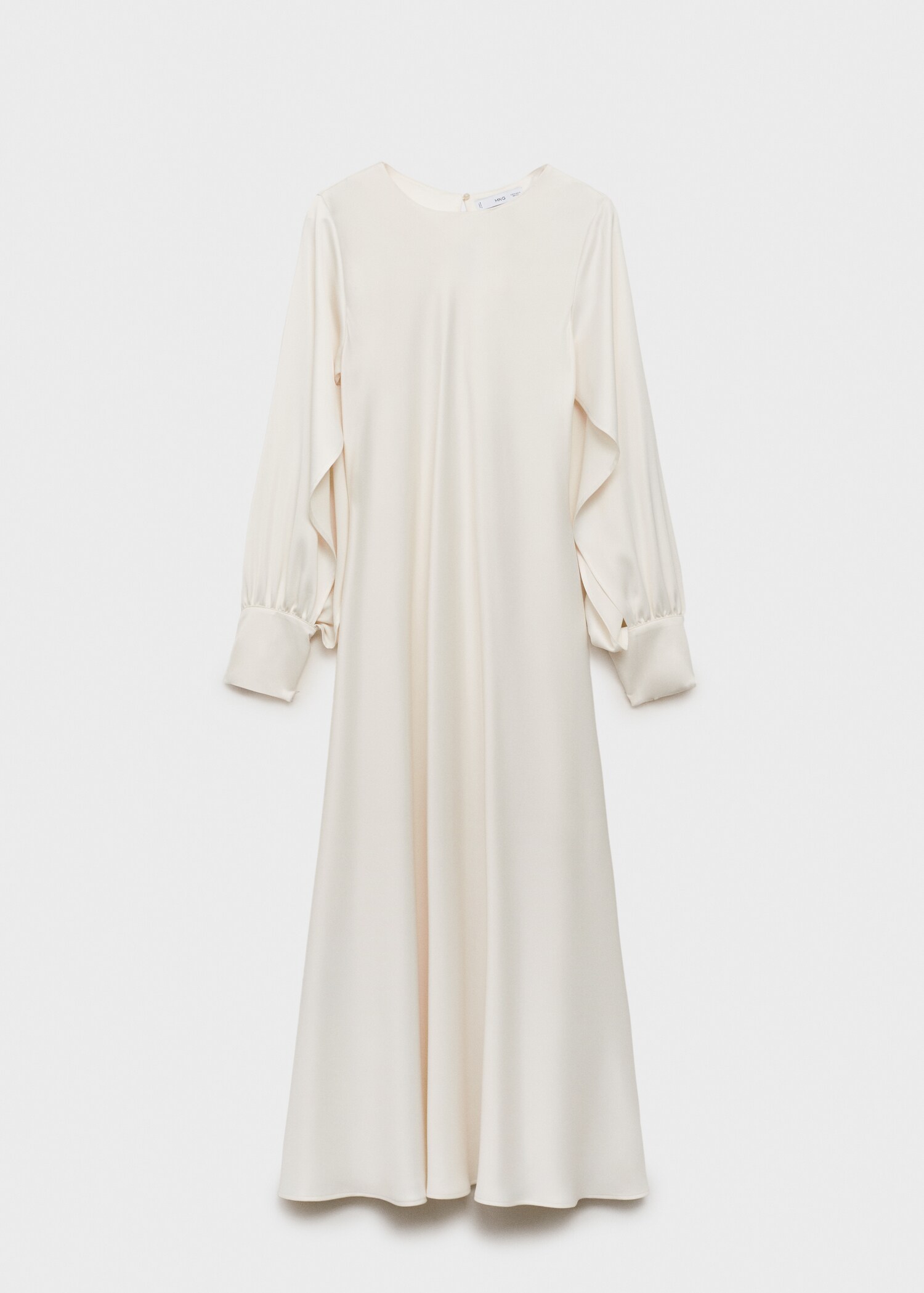 Satin dress with slit sleeves - Article without model