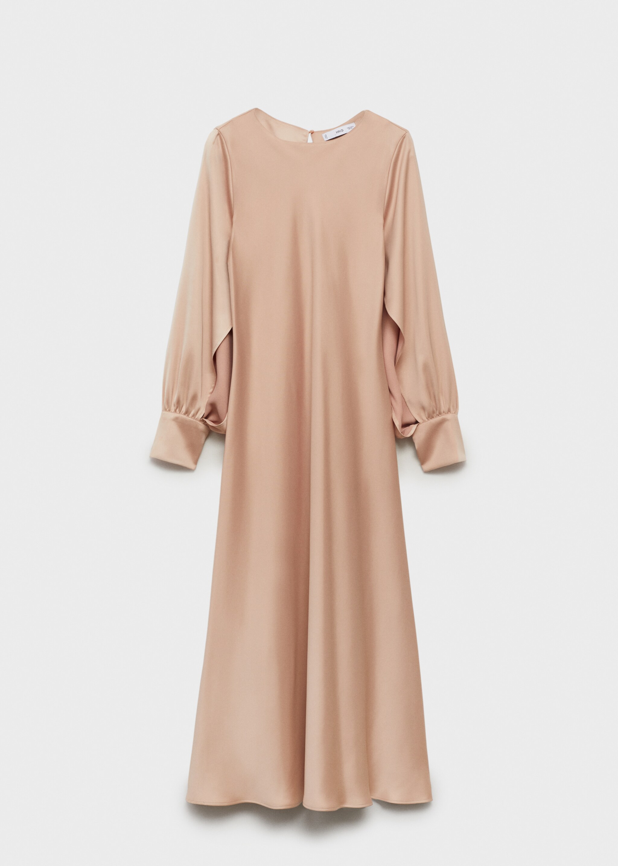Robe satinée ouverture aux manches - Article sans modèle