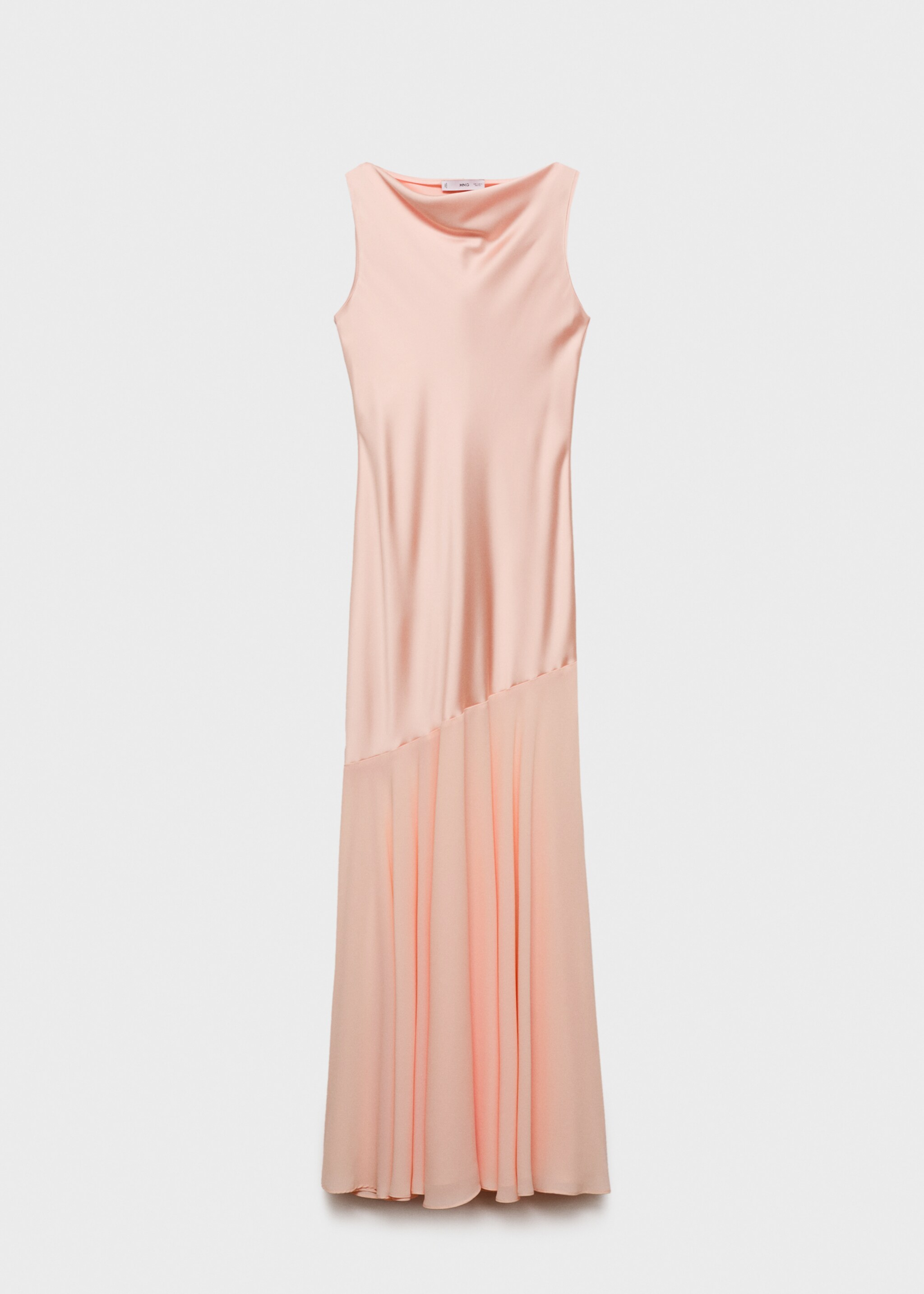 Vestido combinado corte asimétrico - Artículo sin modelo