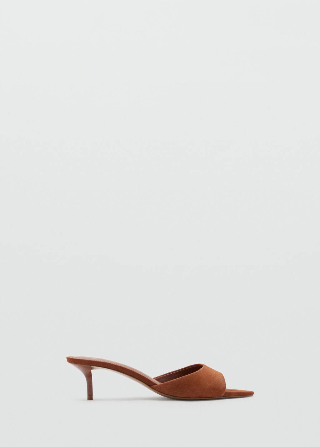Kitten-heel leather sandal - image 5