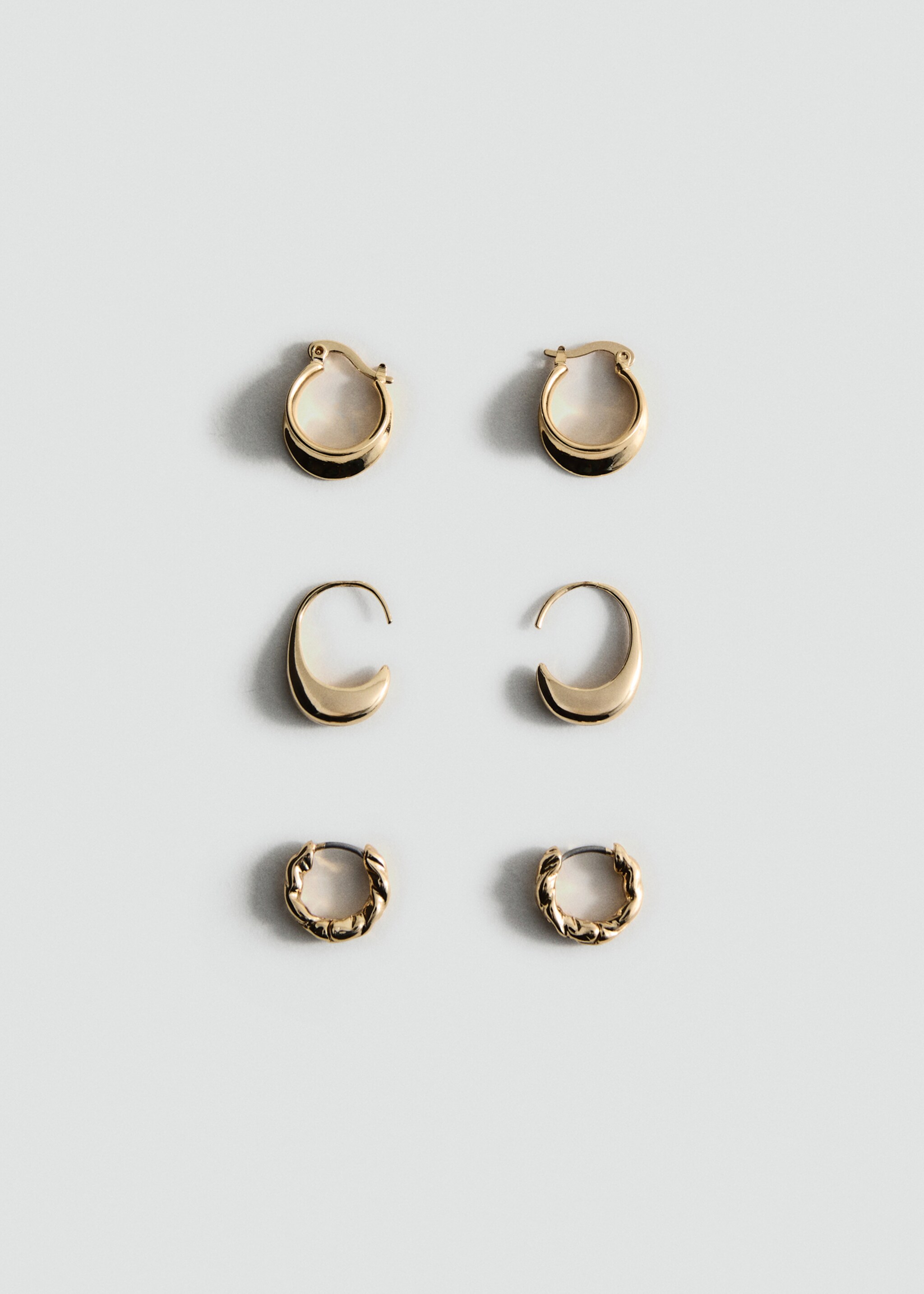 Set of 3 hoop earrings - Article without model