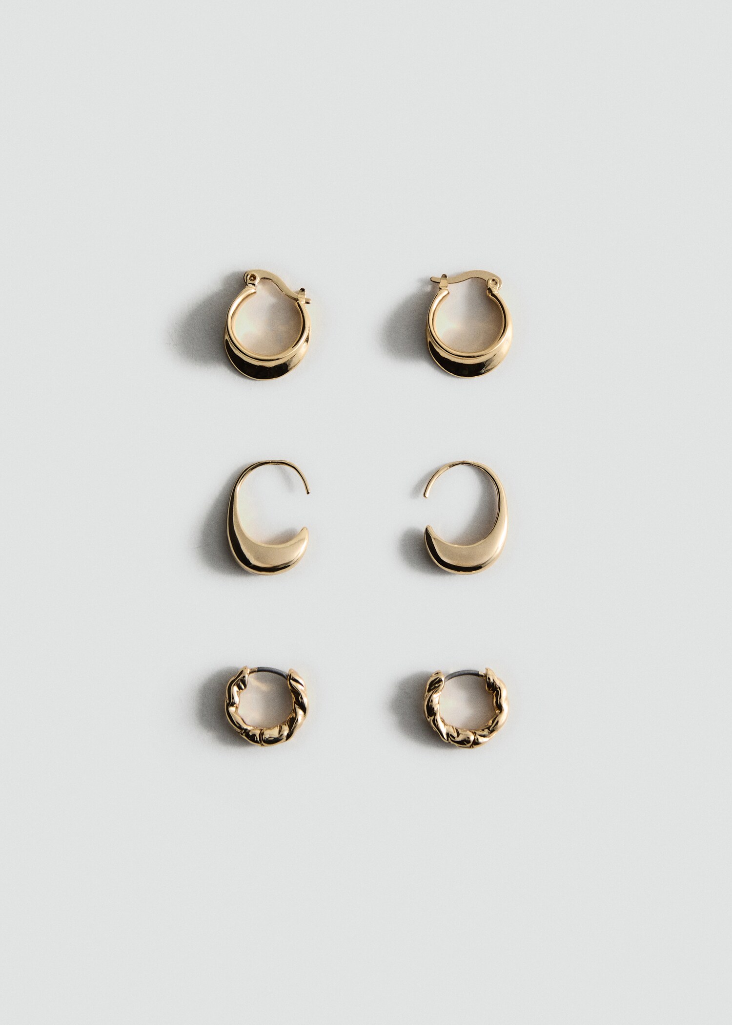 Set of 3 hoop earrings - Article without model