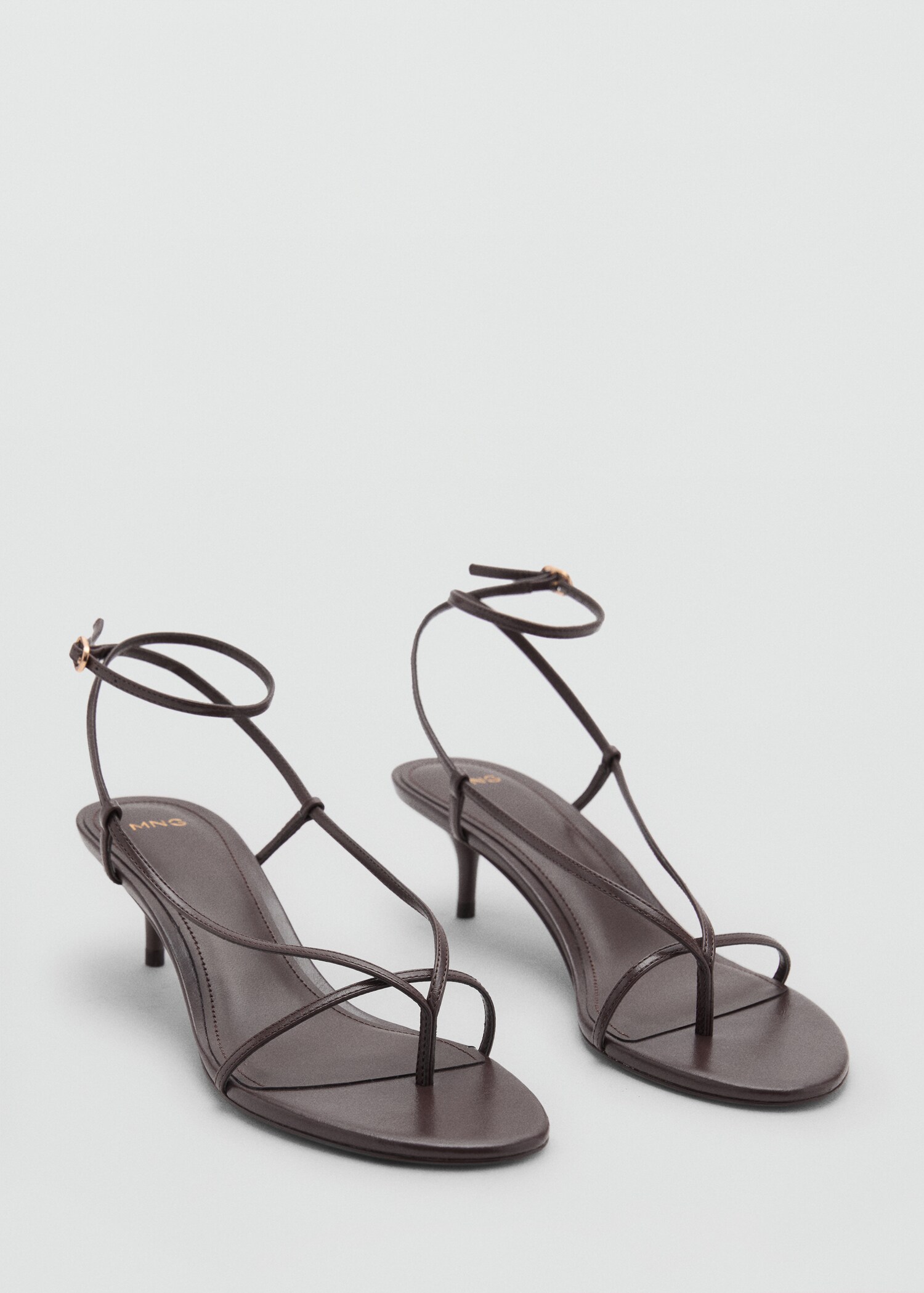 Heeled sandals with thin strap - Women | MANGO USA