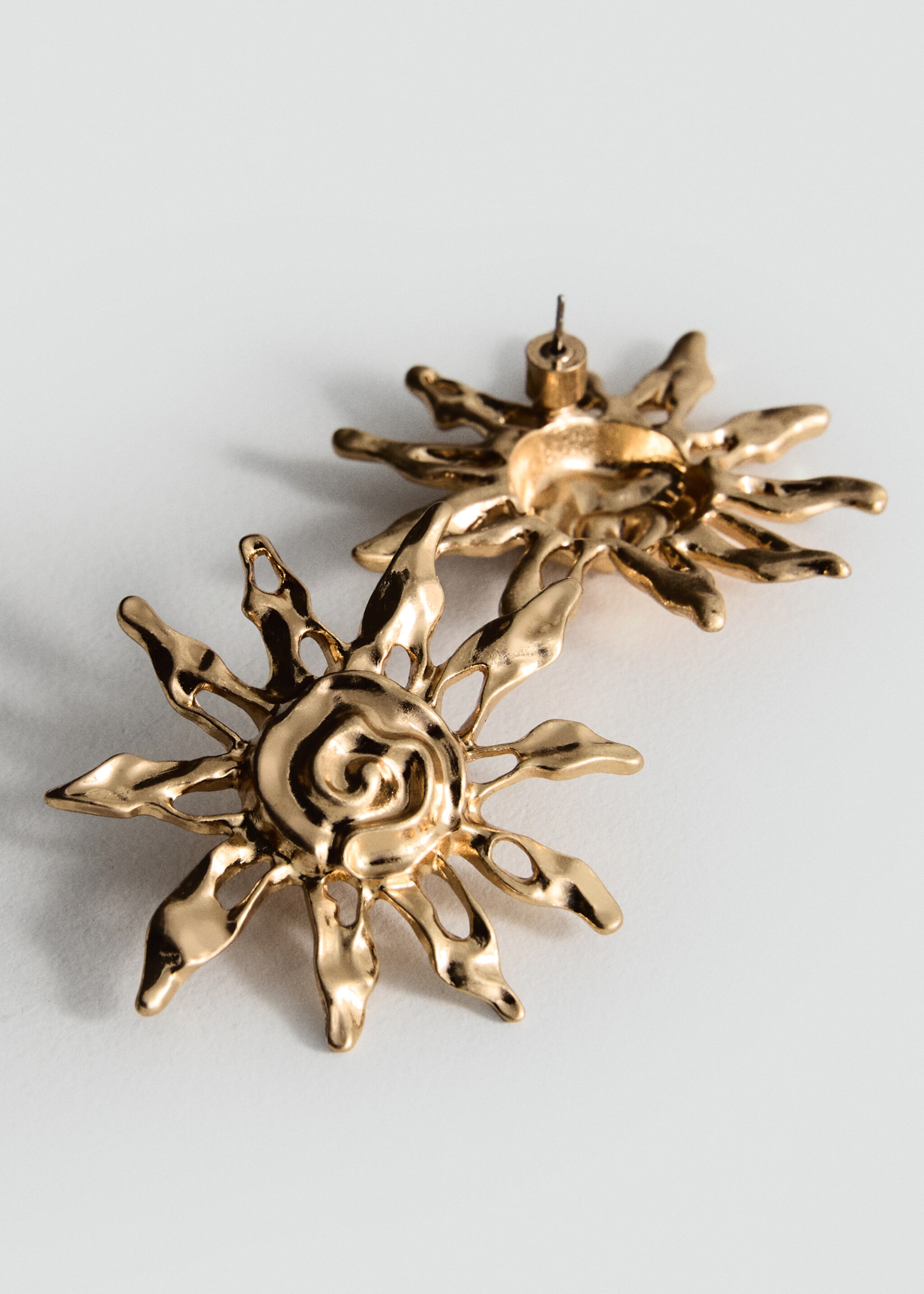 Sun design earrings - Medium plane