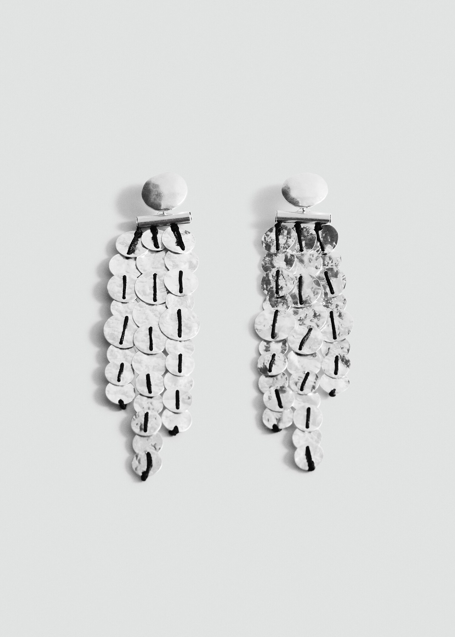 Boucles d'oreilles cascade perles en fer - Article sans modèle