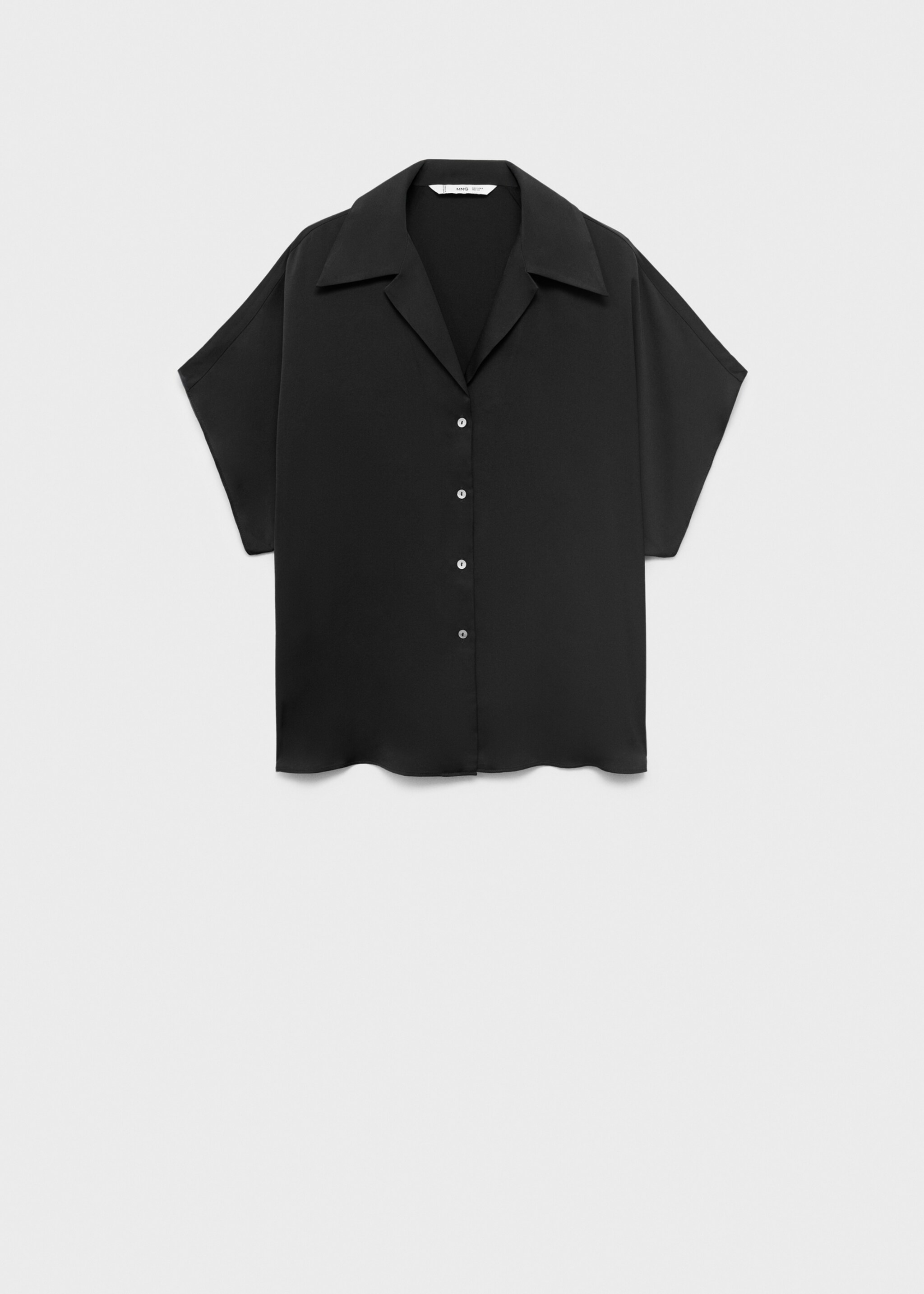 Satijnen blouse met korte mouw - Artikel zonder model