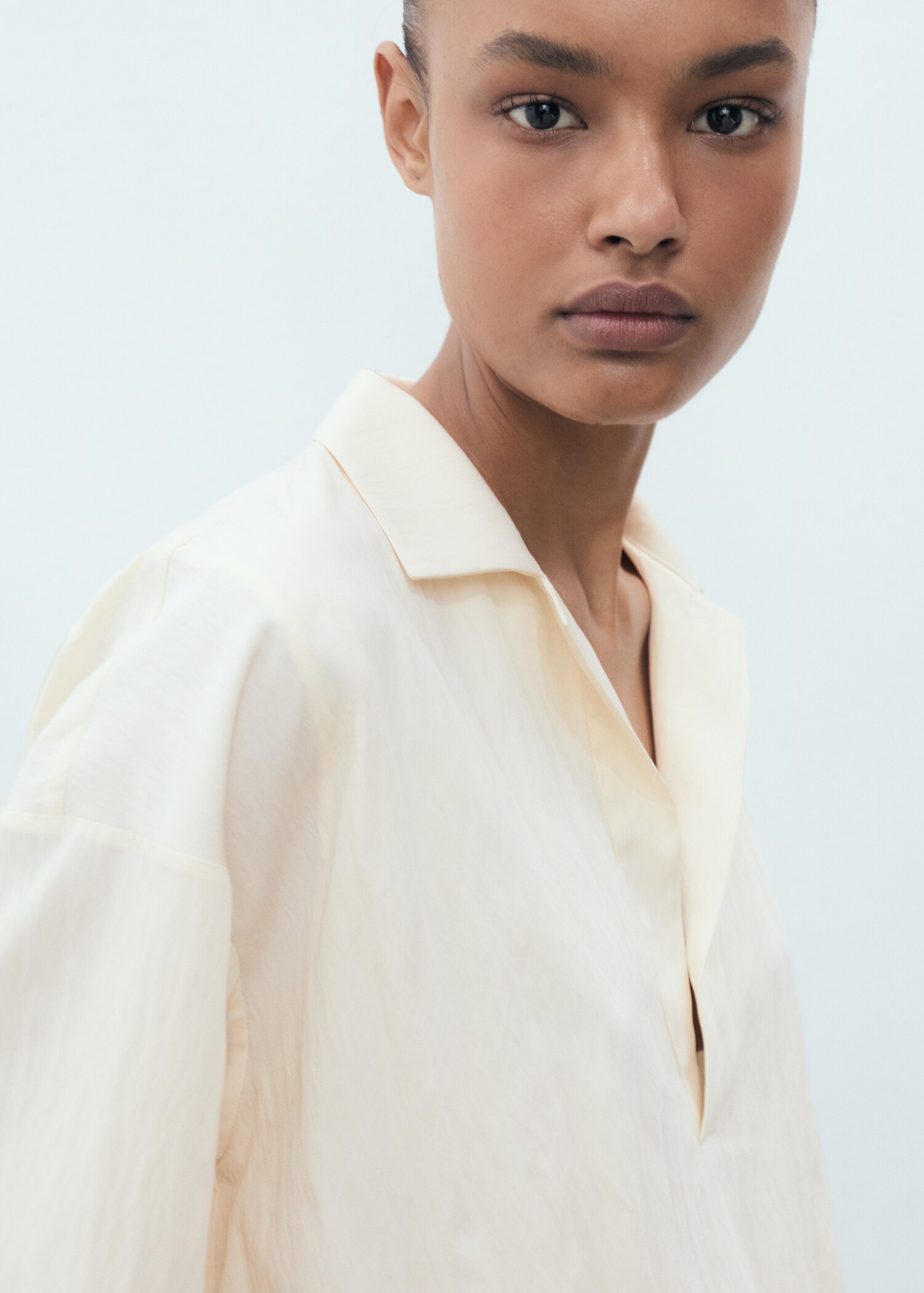 Crop puffed shirt - Details of the article 1