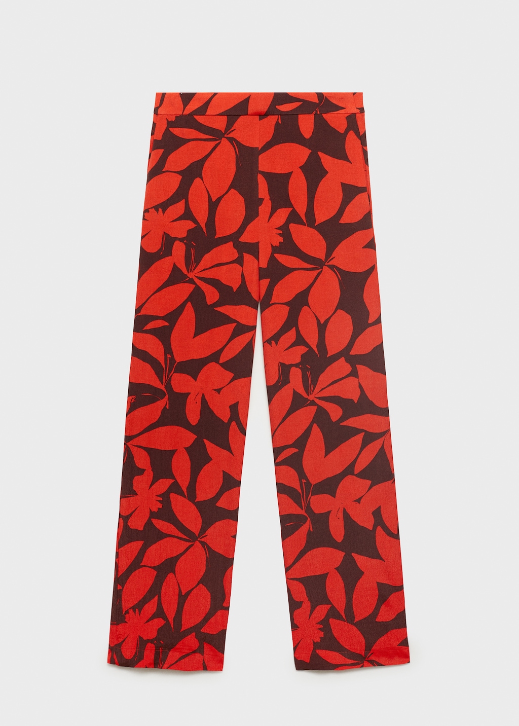 Flowy printed trousers