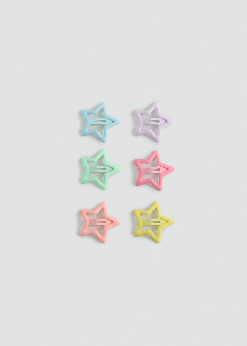 Pack of star hair clips