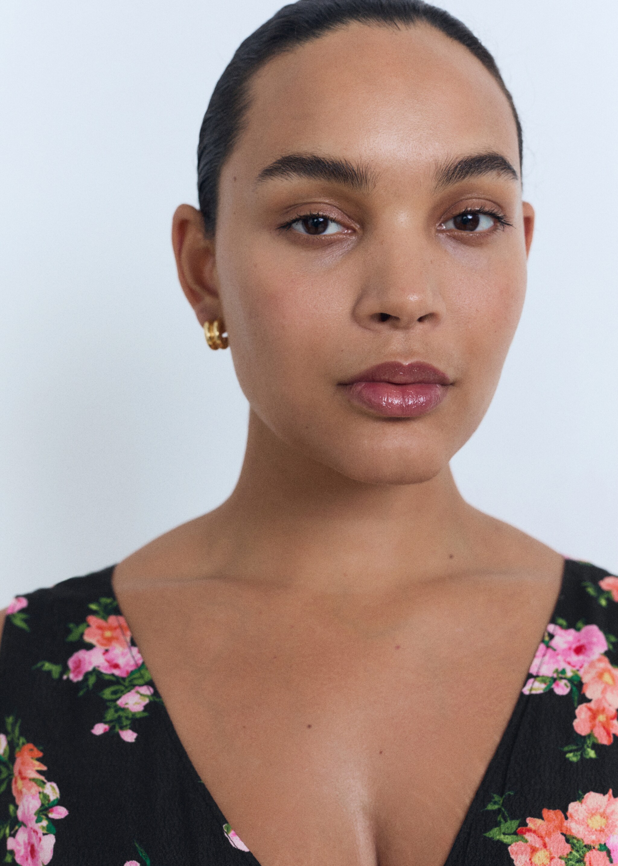 Long floral dress - Details of the article 4
