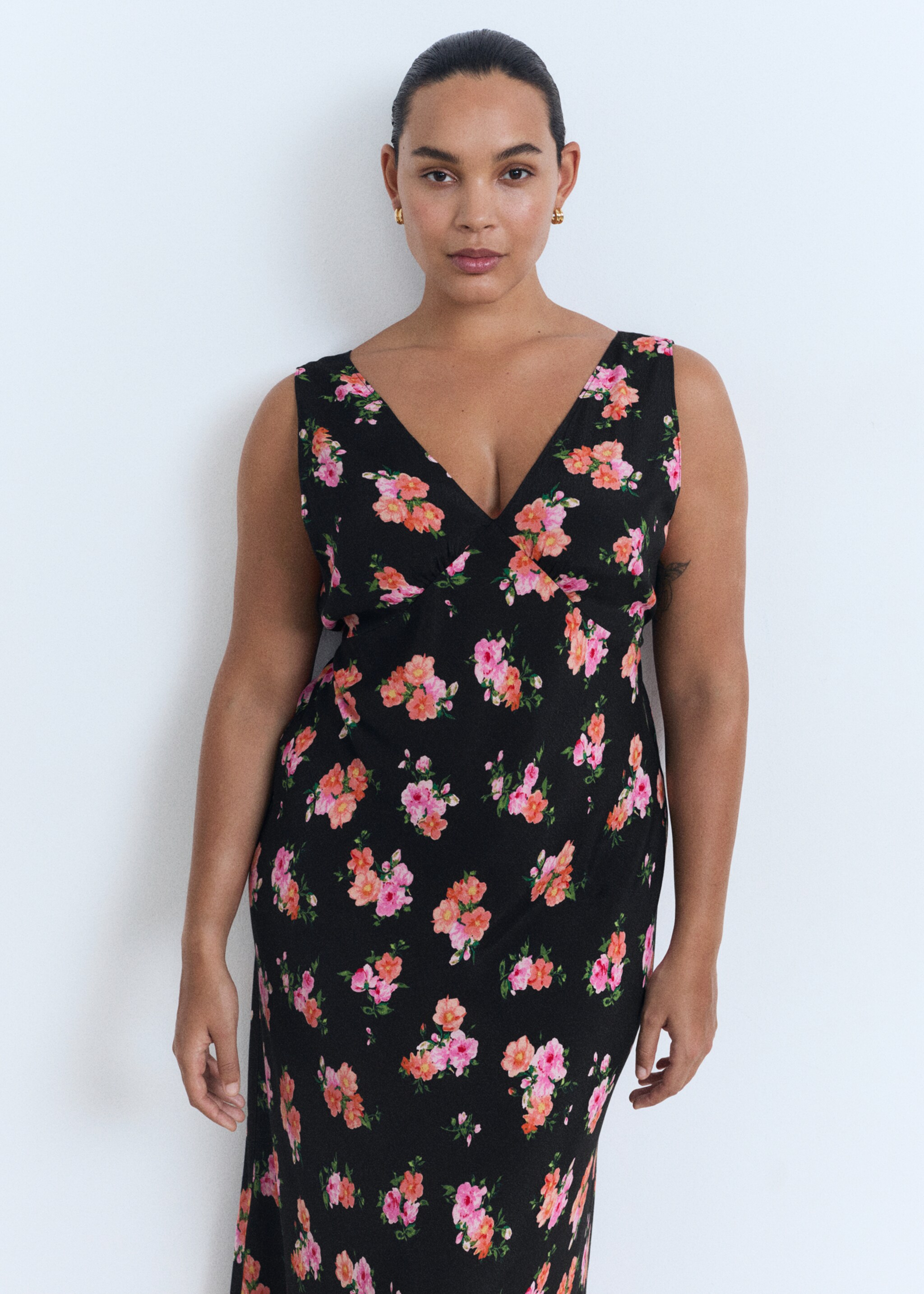 Long floral dress - Details of the article 5