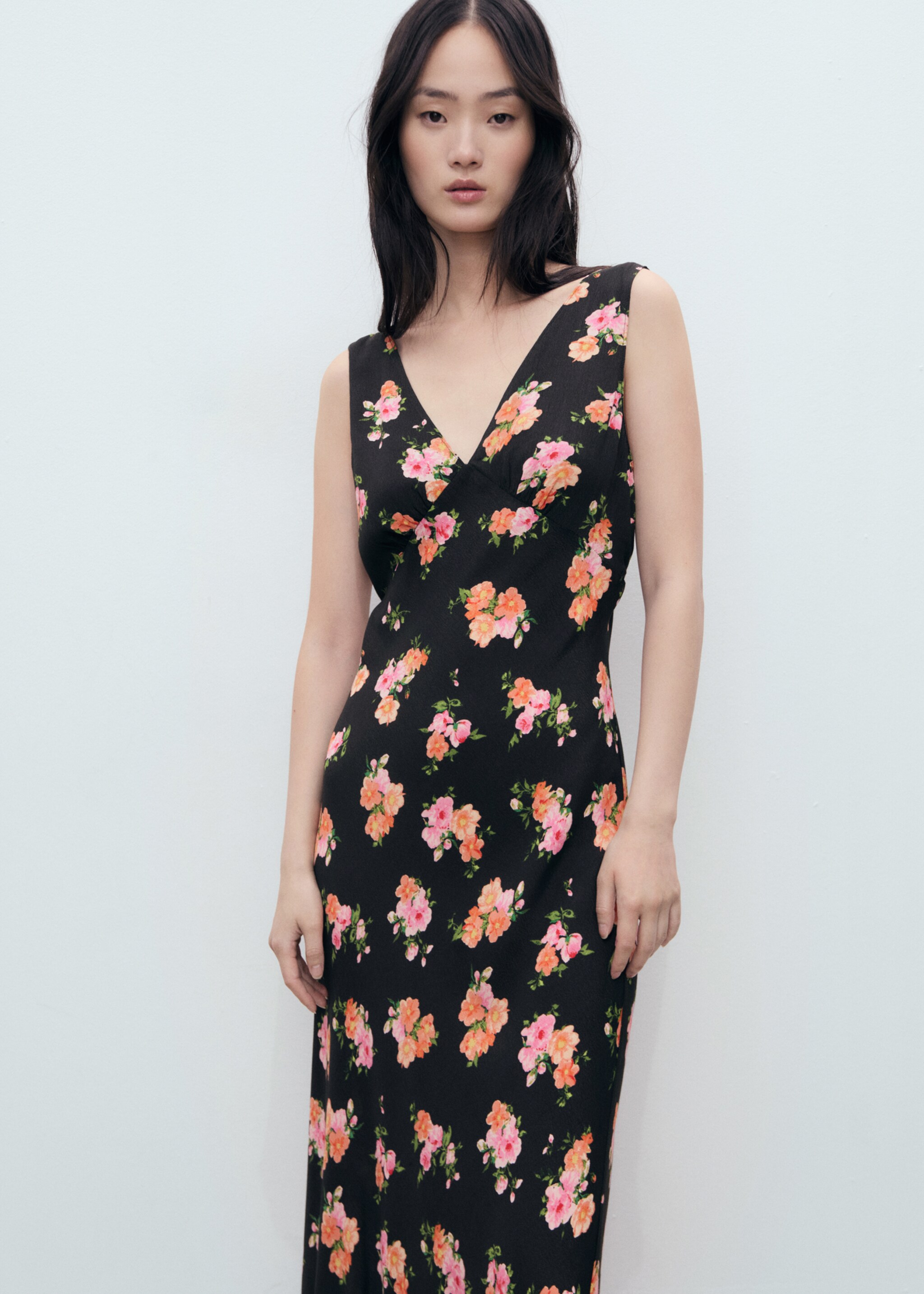 Long floral dress - Details of the article 6