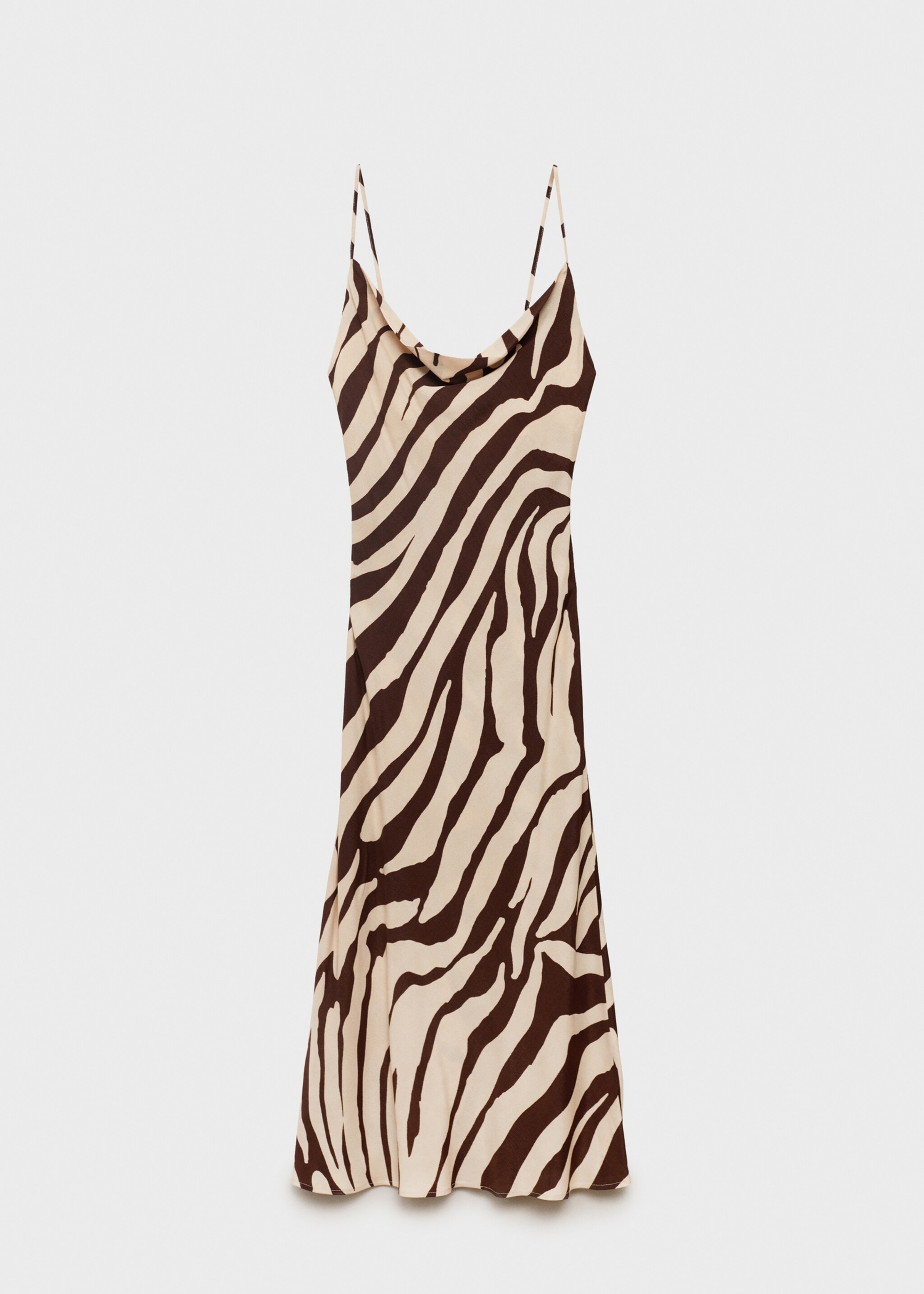 Robe col drapé imprimé animal - Article sans modèle