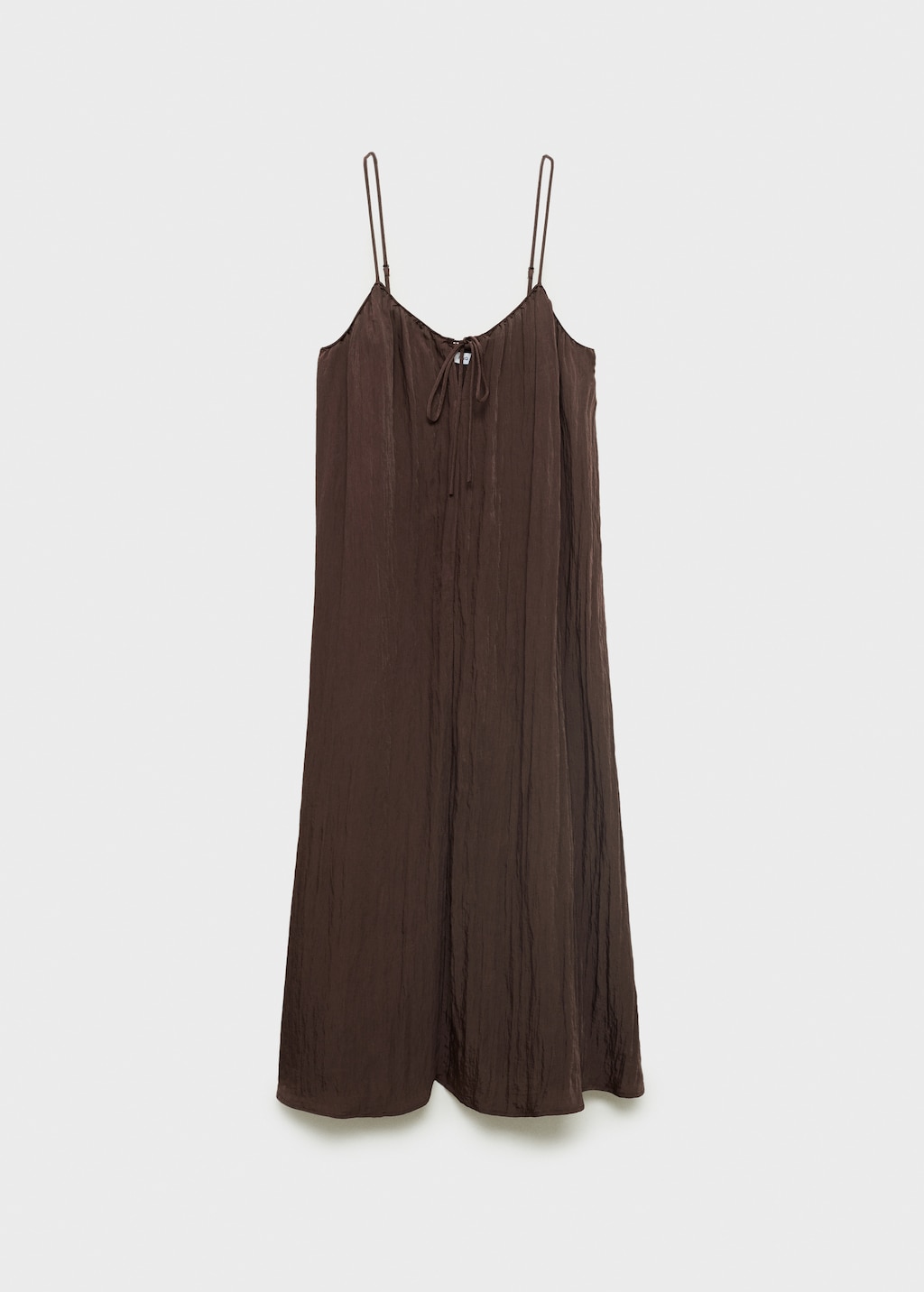 Long creased effect dress - image 5