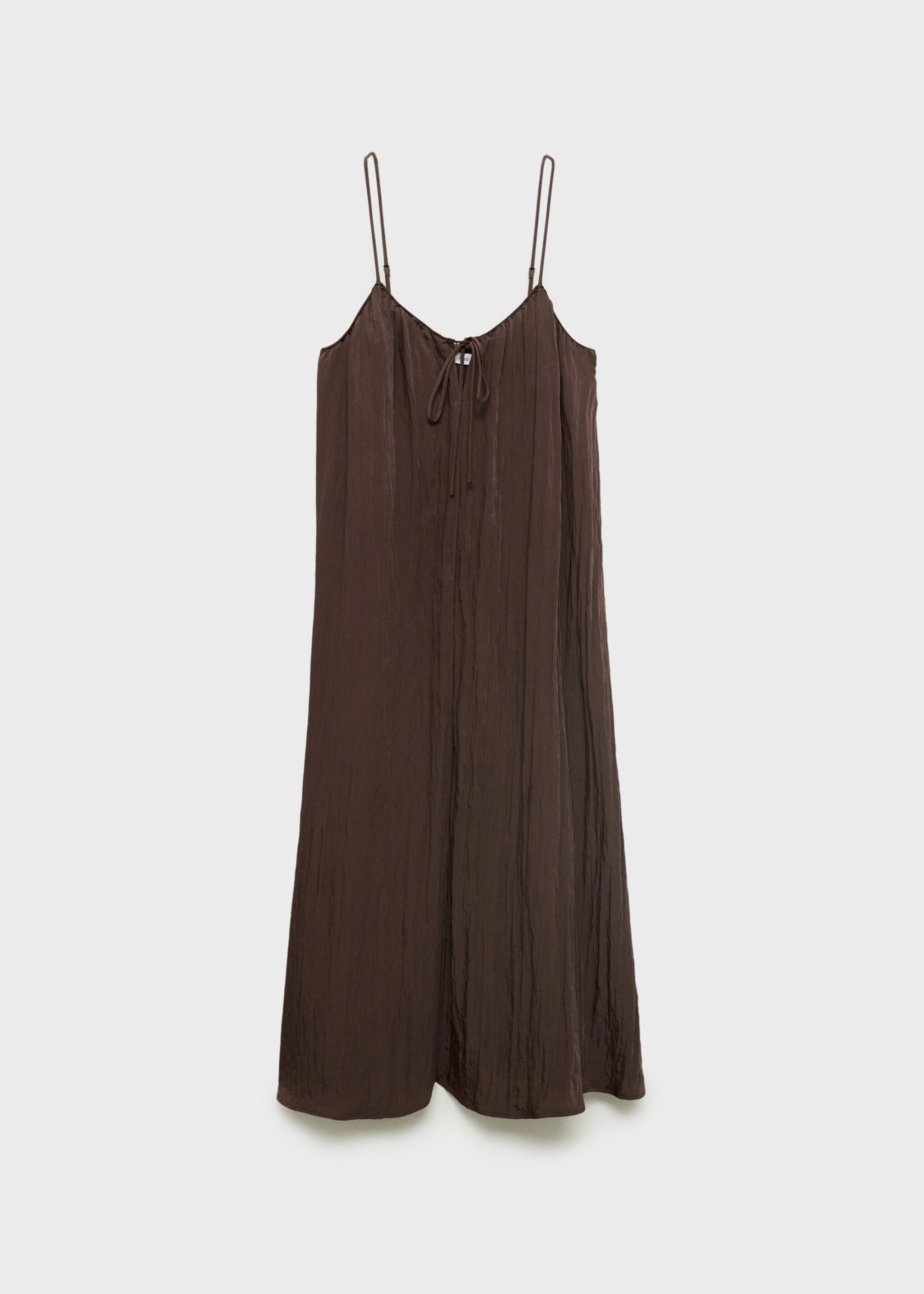 Long creased effect dress - Article without model