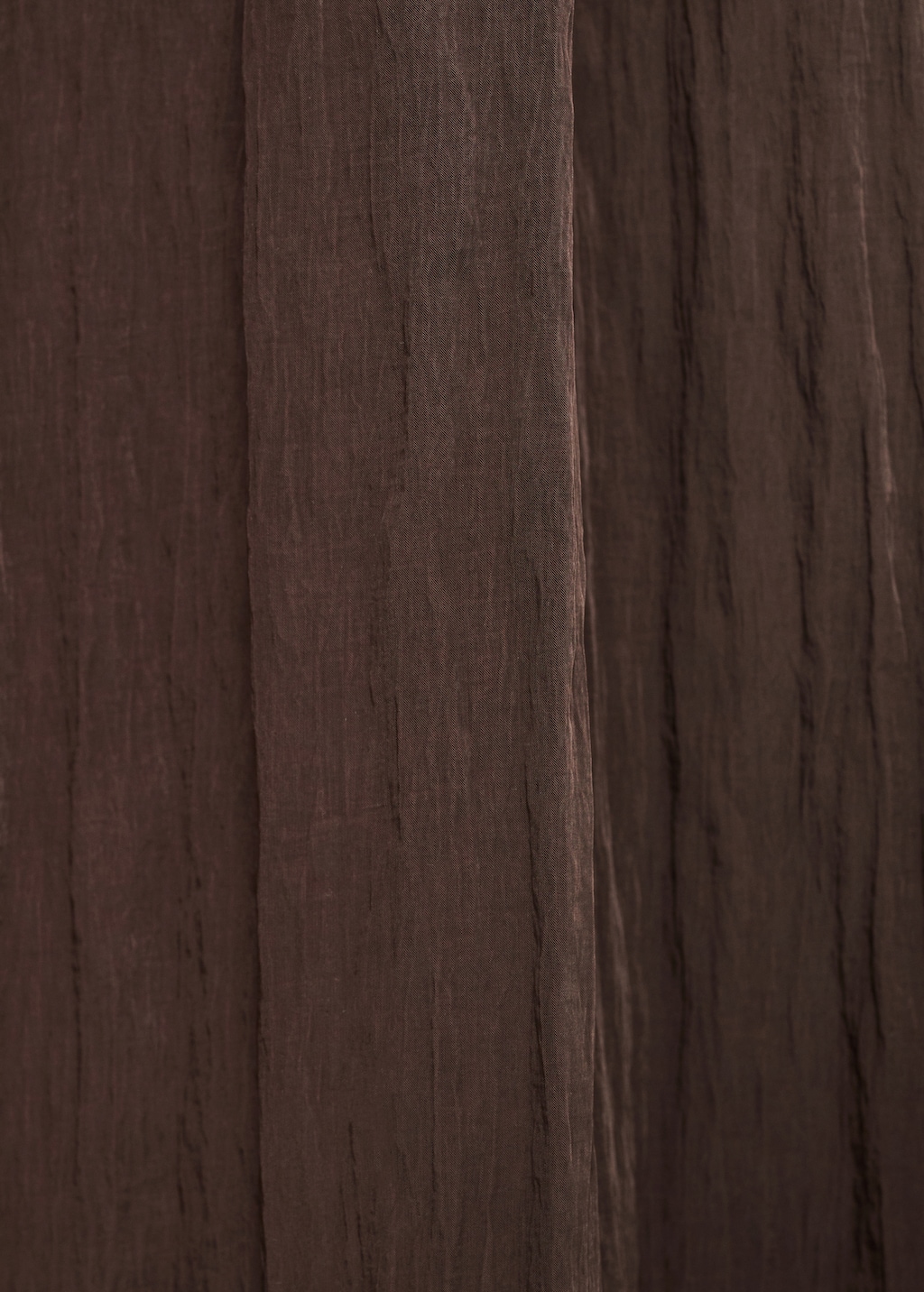 Long creased effect dress