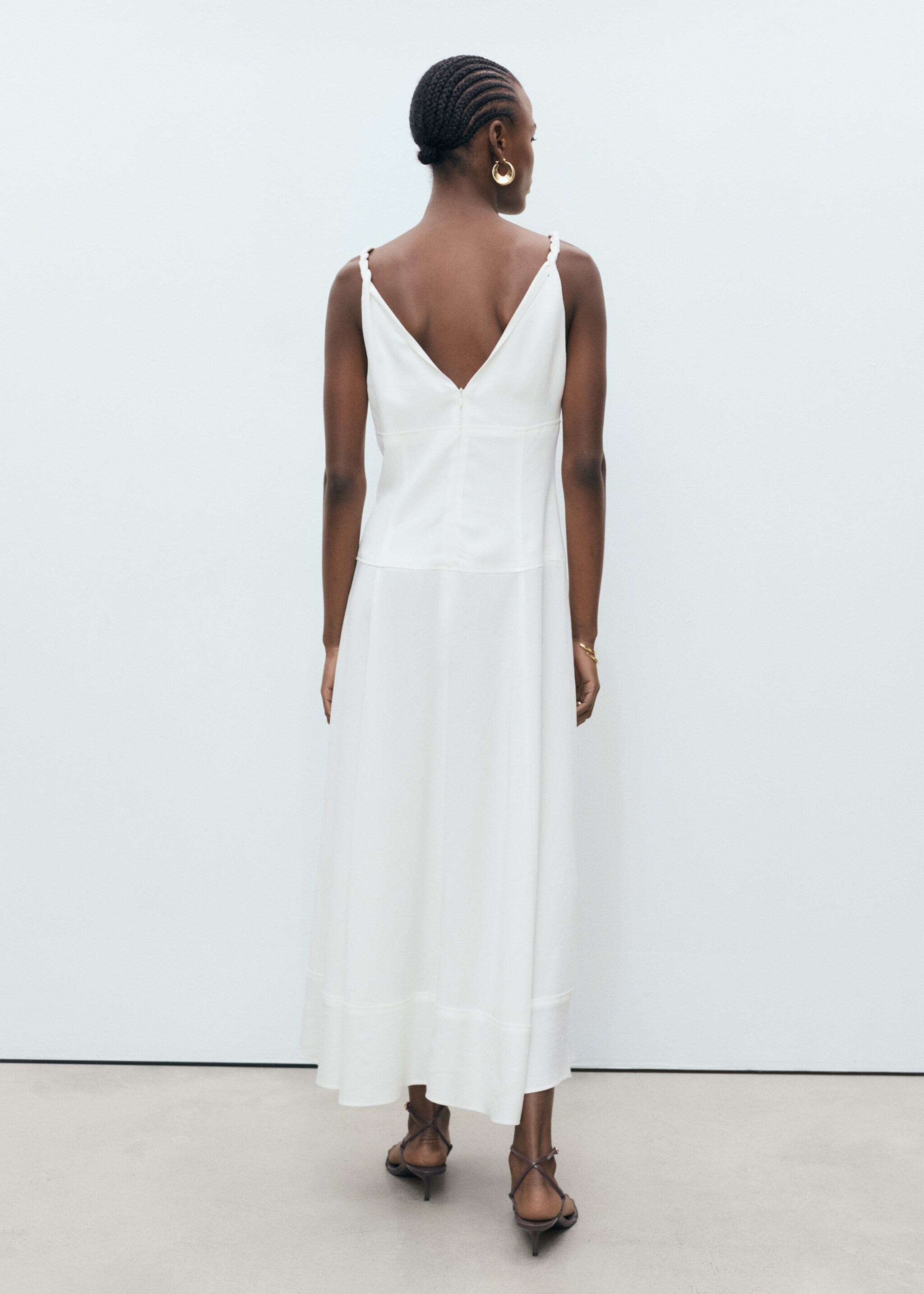 Robe longue col V - Verso de l’article
