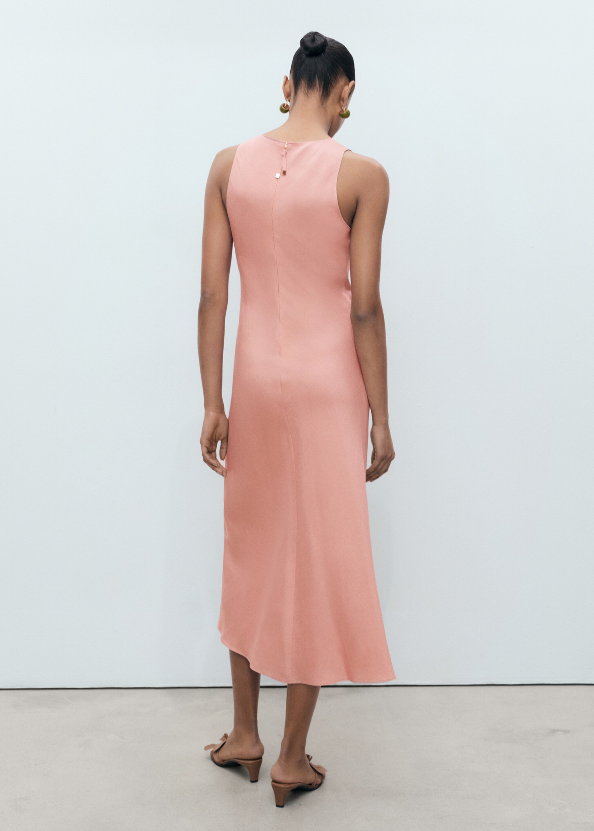 Linen-blend midi dress - Reverse of the article