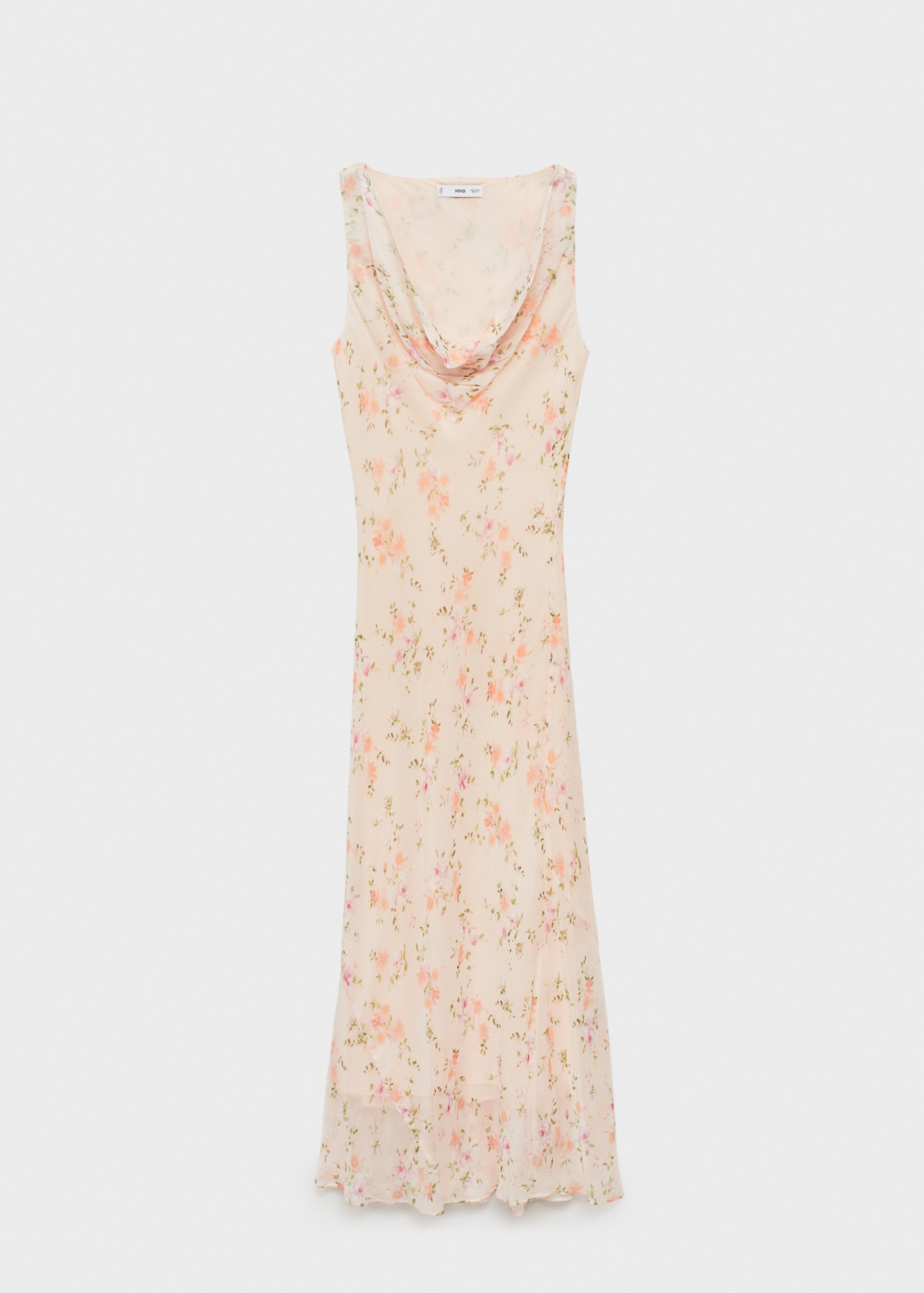 Draped floral dress - Article without model