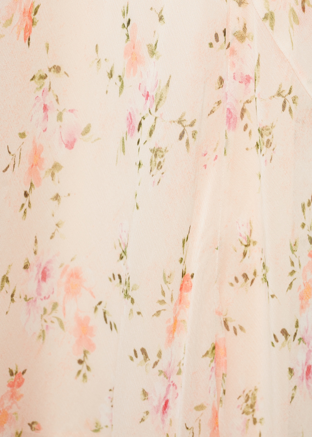 Floral-print draped dress