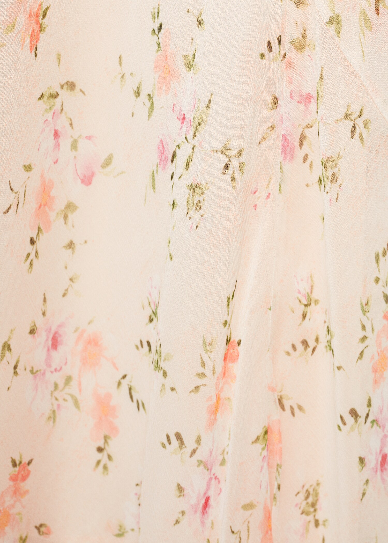 Draped floral dress - Details of the article 0