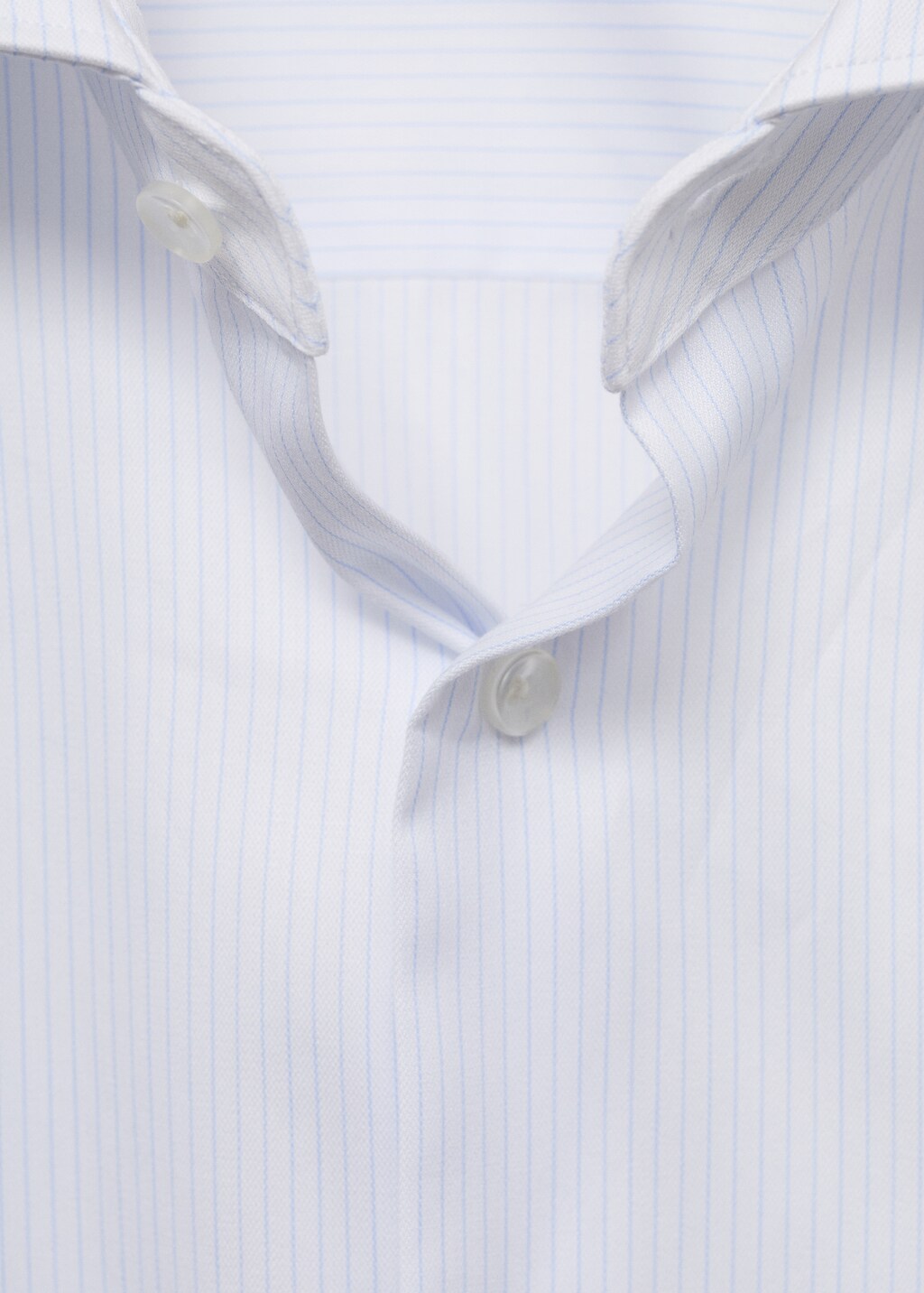 Slim fit cotton striped suit shirt