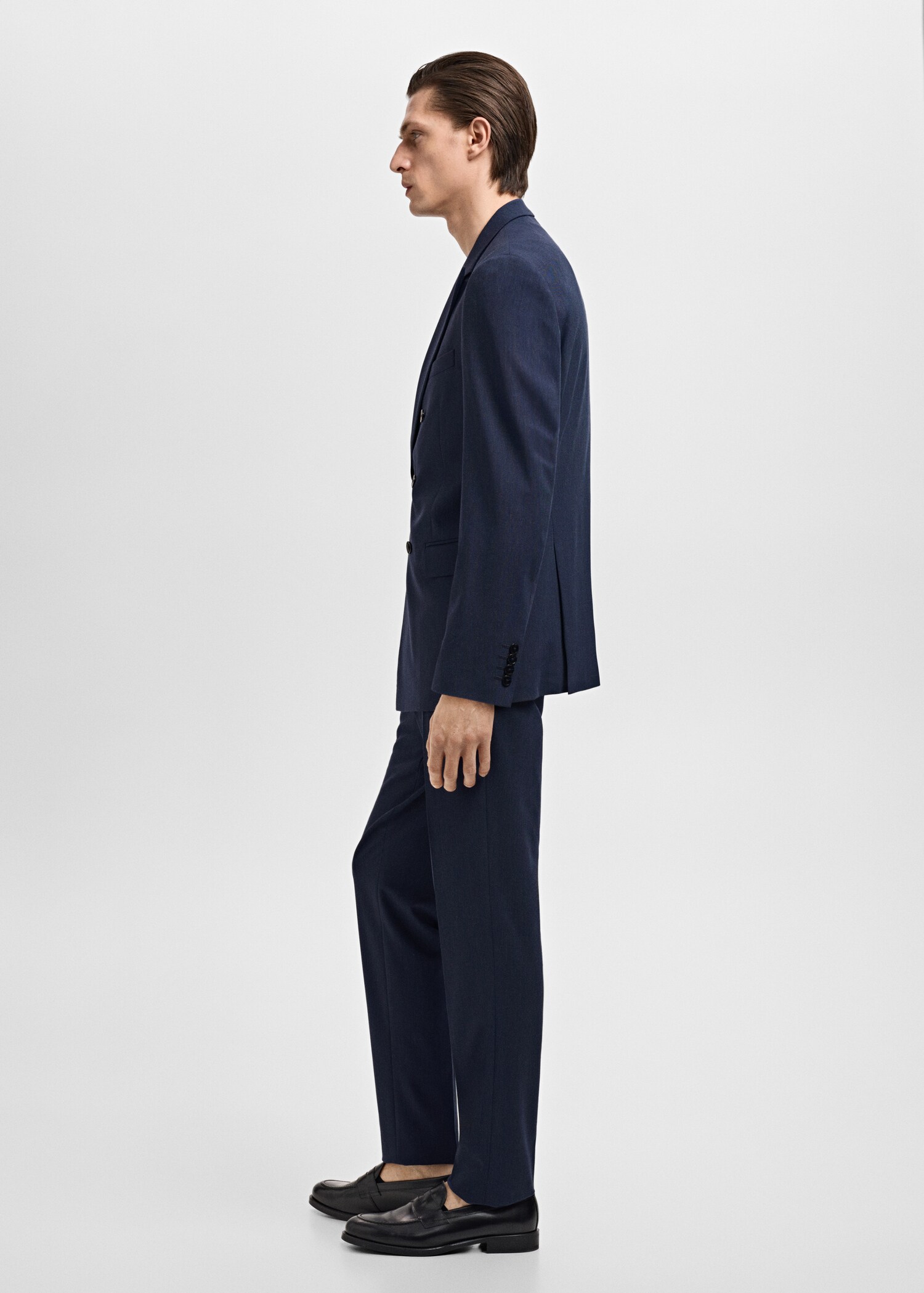Monaco double-breasted slim-fit suit blazer - Details of the article 2
