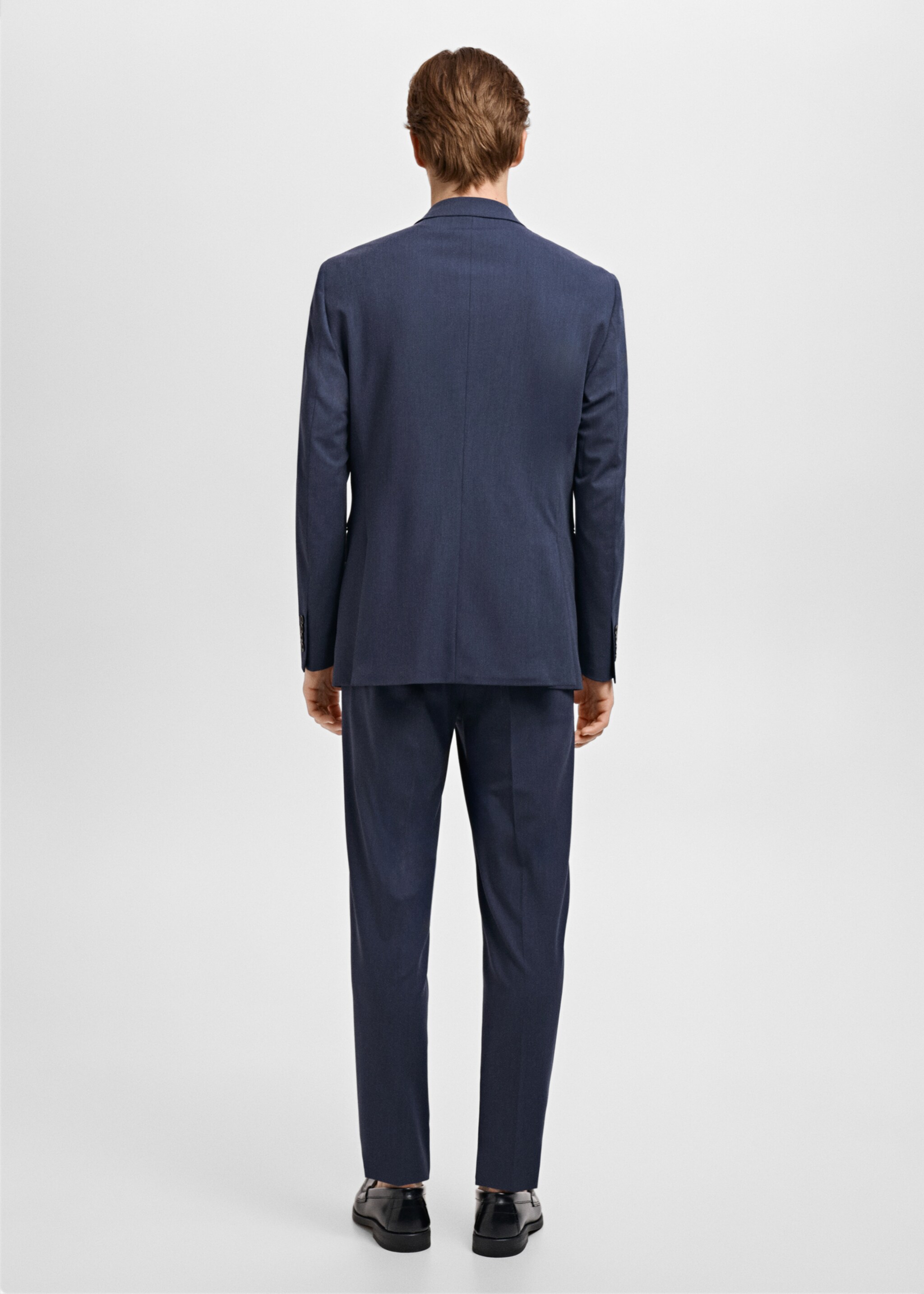 Monaco double-breasted slim-fit suit jacket - Reverse of the article