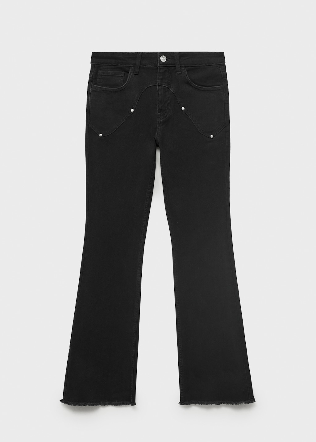 Flared jeans with studs - Teen | MANGO Hong Kong SAR of China