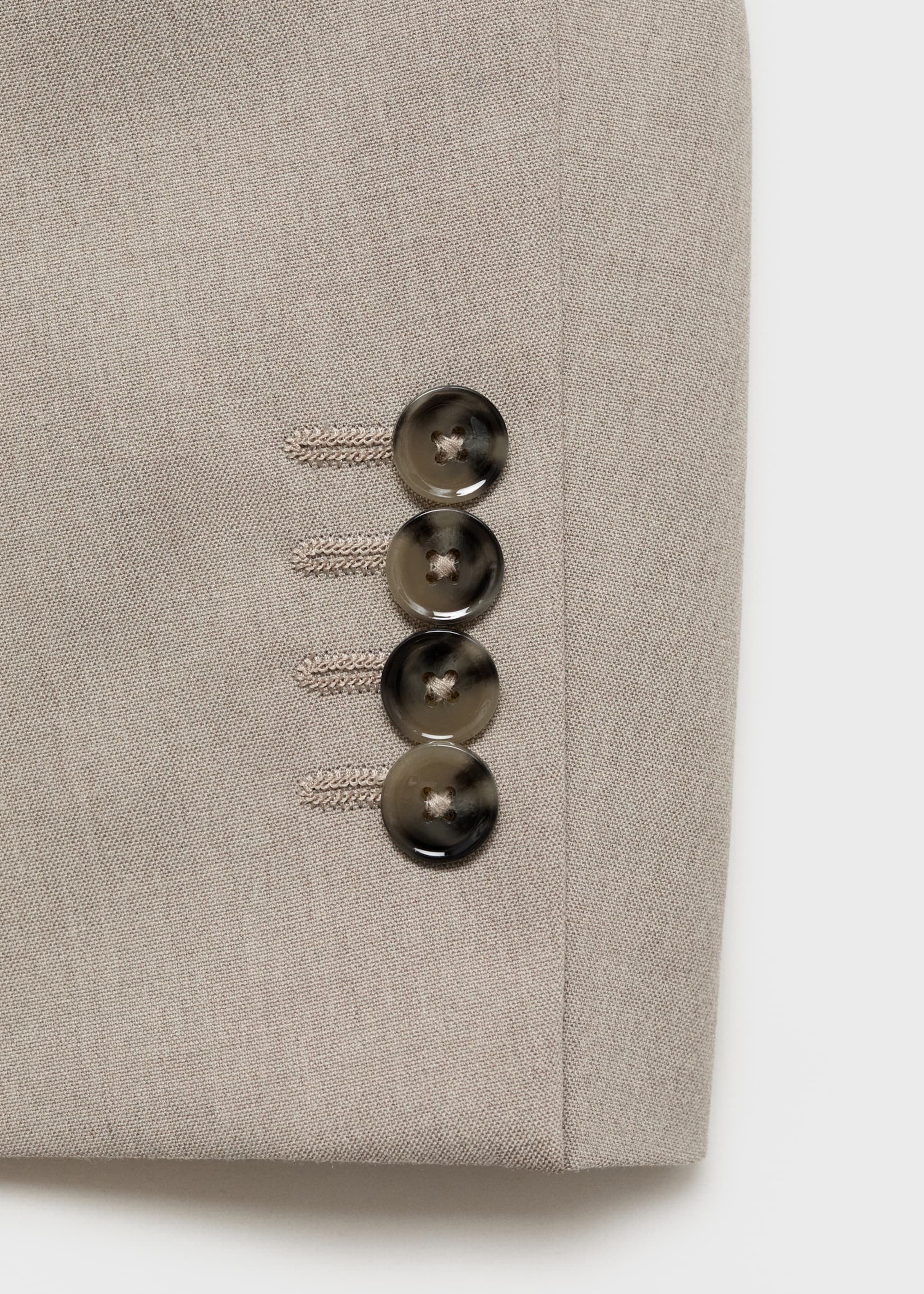 Monaco double-breasted slim-fit suit jacket - Details of the article 0