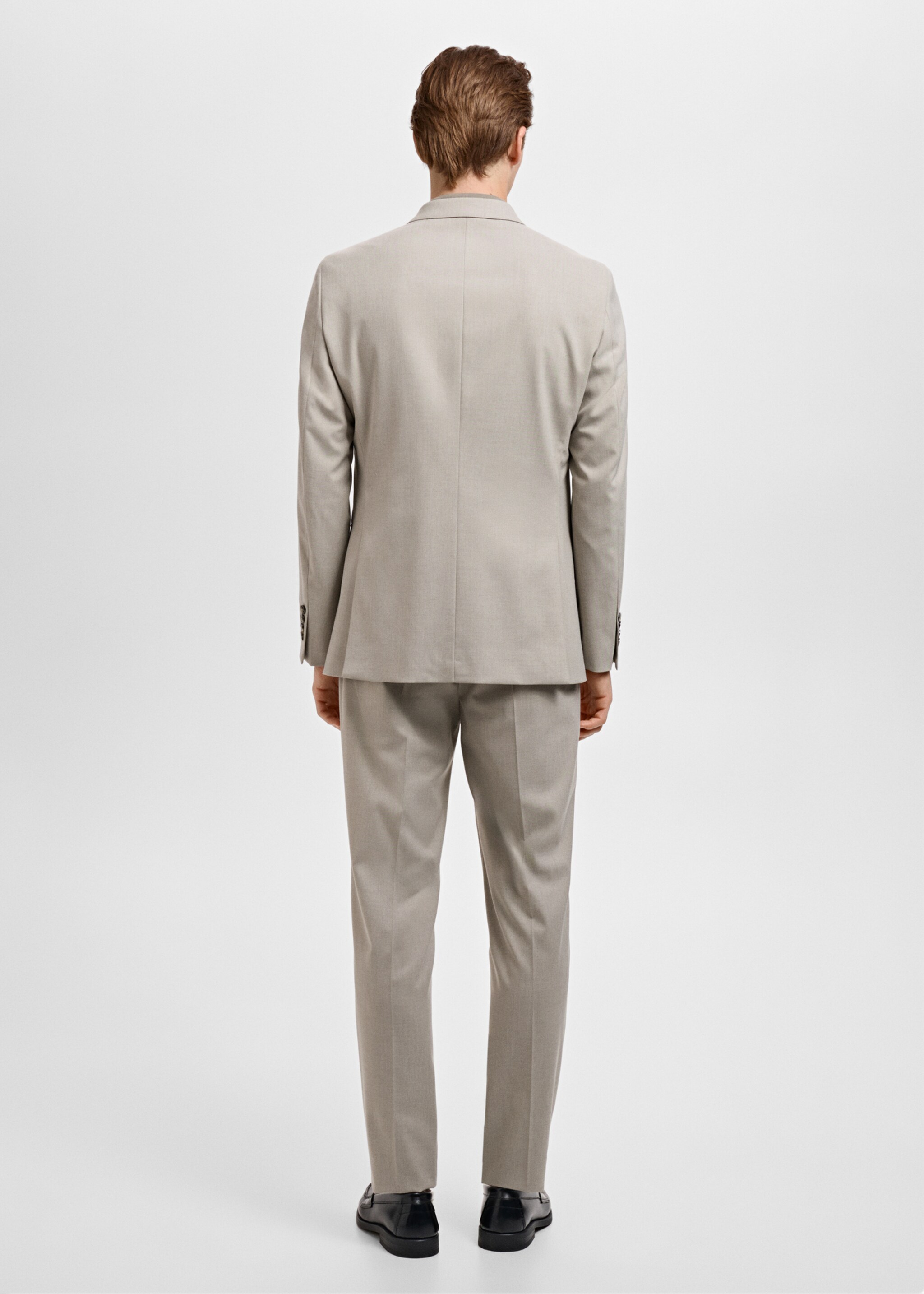 Monaco double-breasted slim-fit suit jacket - Reverse of the article