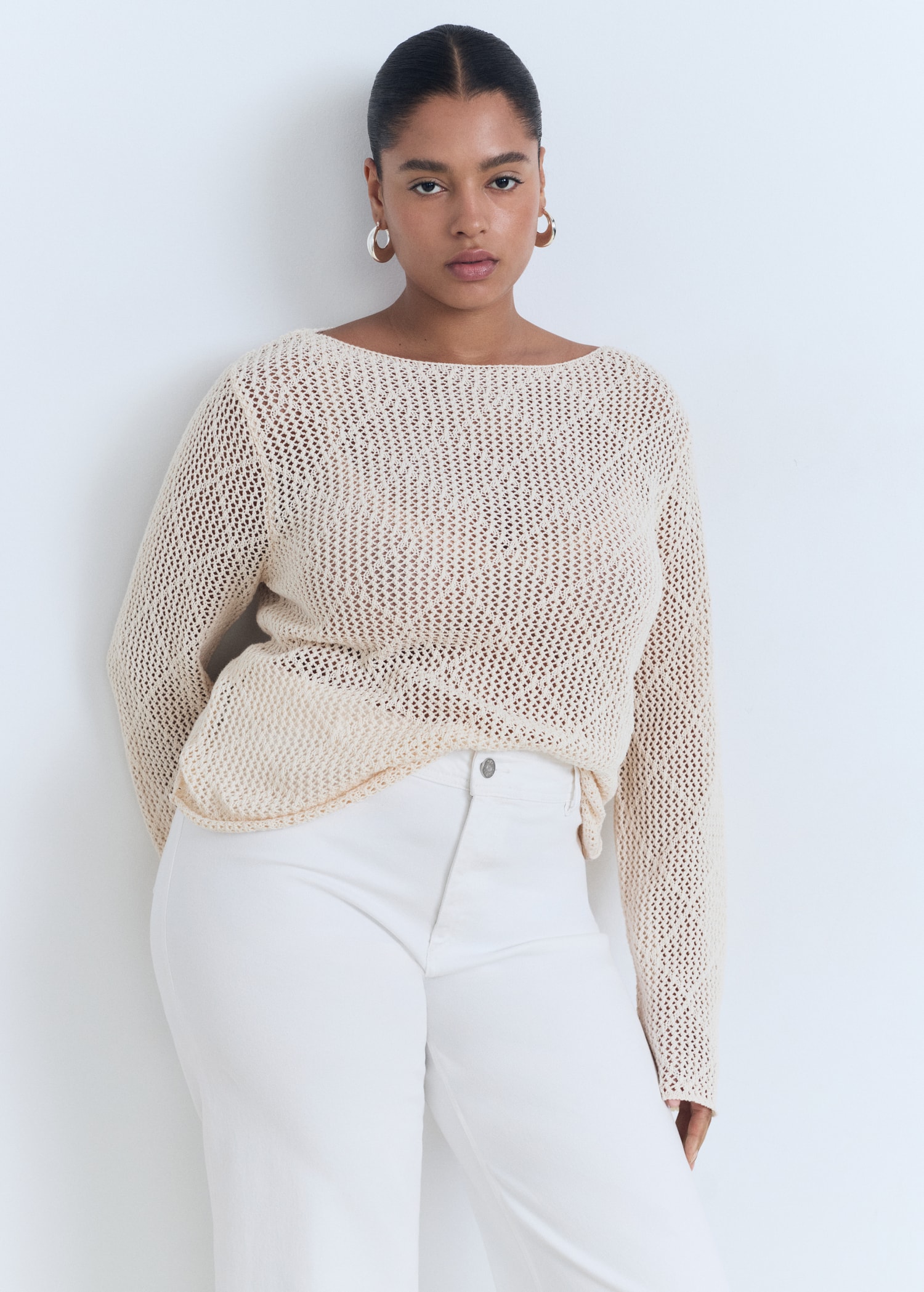 Jean style jupe-culotte Catherin taille haute - Détail de l'article 5