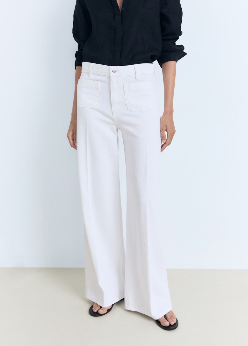 Mango Wide-leg jeans with pockets