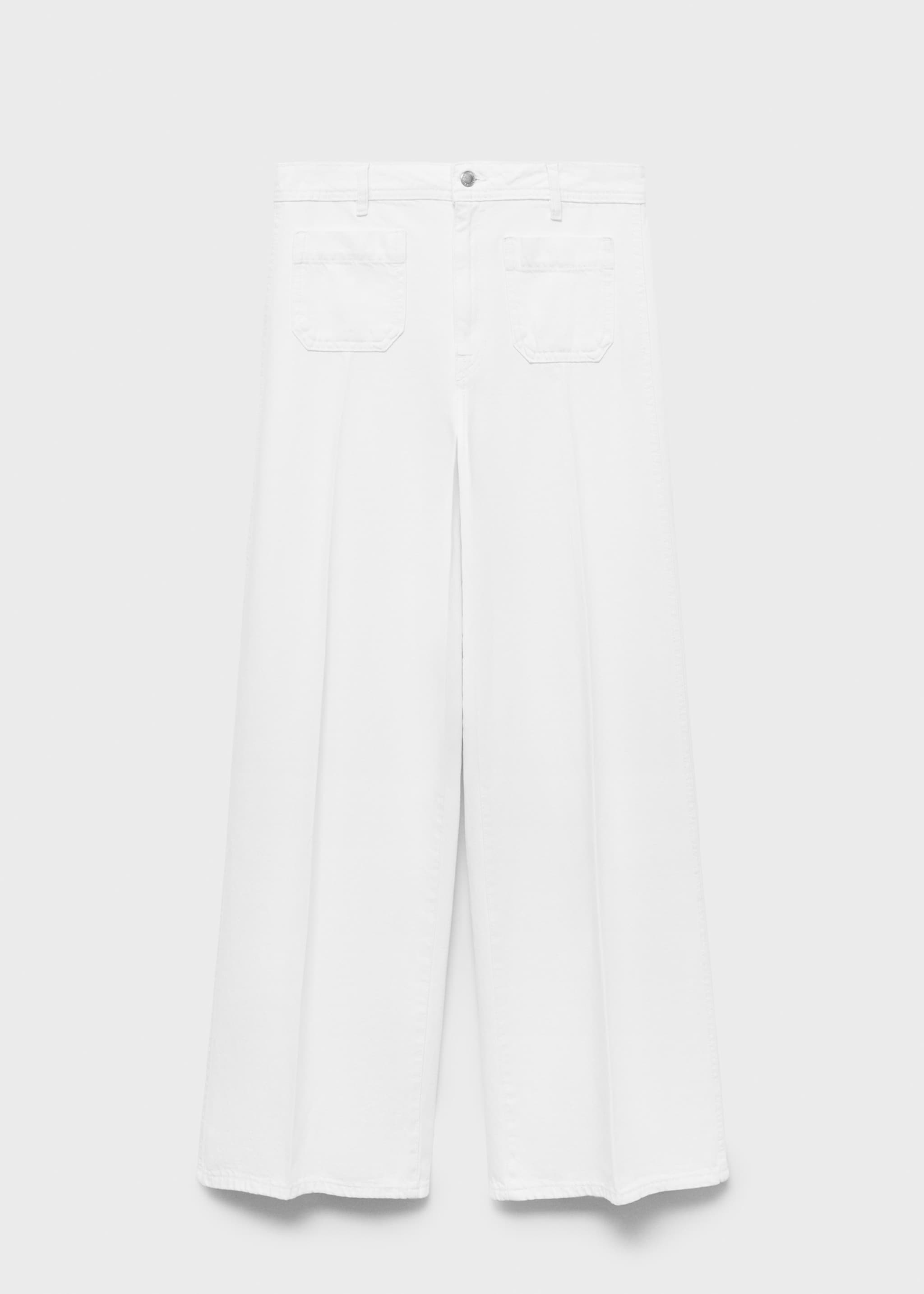 High-rise wideleg  jeans with pockets - Article without model
