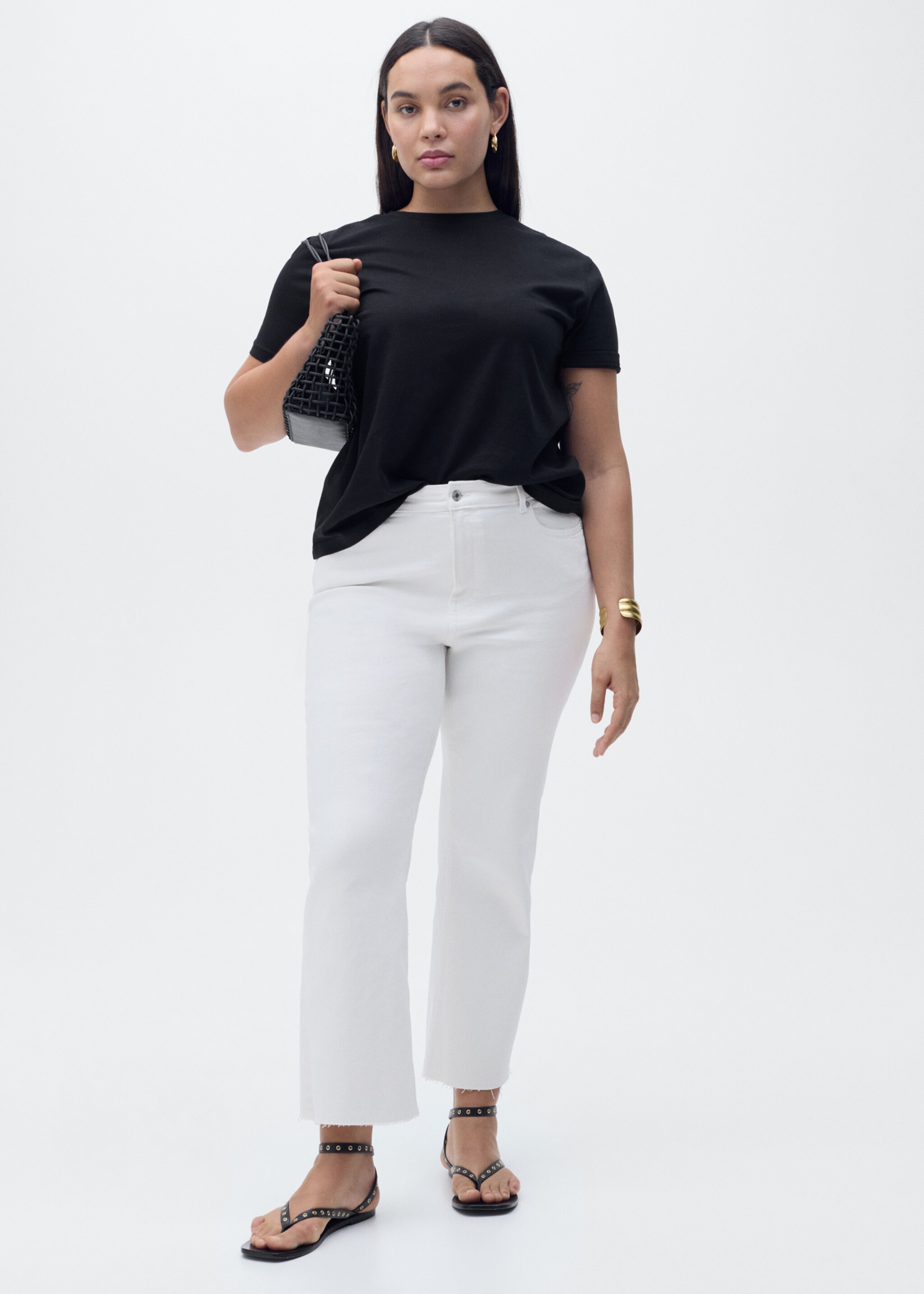 Sienna flared cropped jeans - Details of the article 3