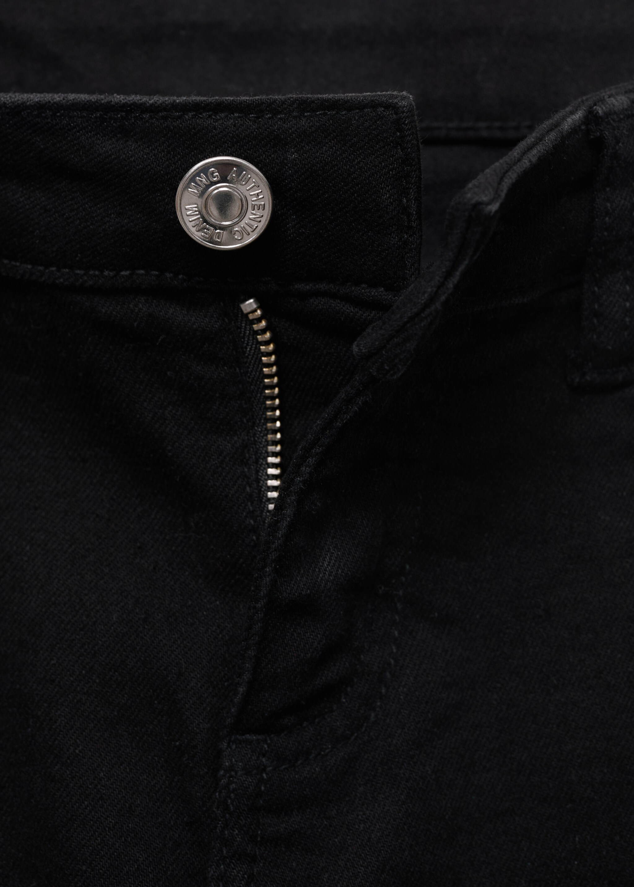 Low-waist flared jeans - Details of the article 8, Black. Ref: 17021193-00.